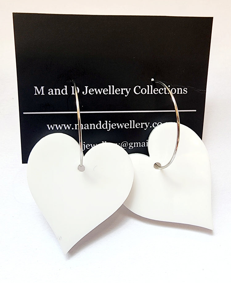 Hooped Acrylic Earrings