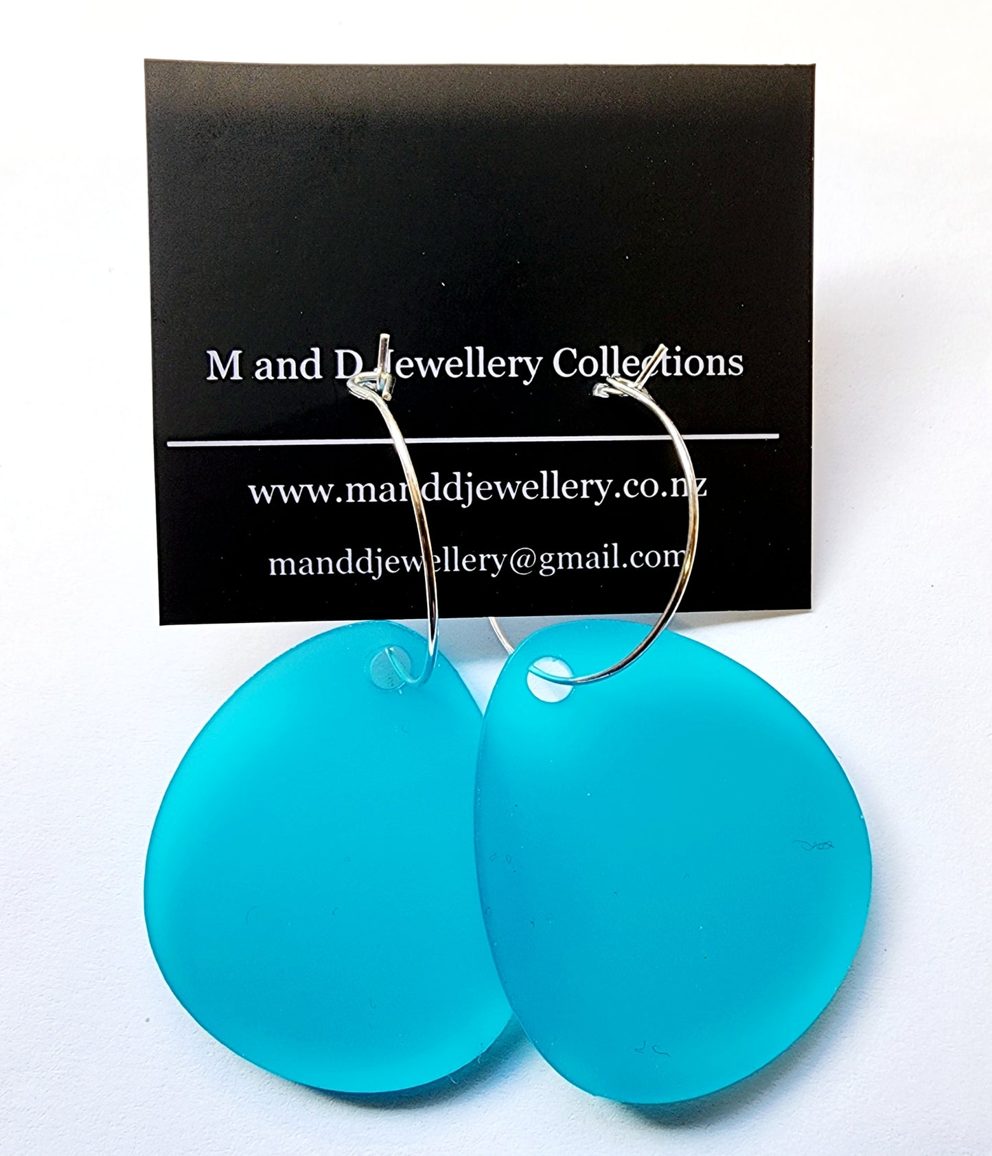 Hooped Rose Petal Earrings