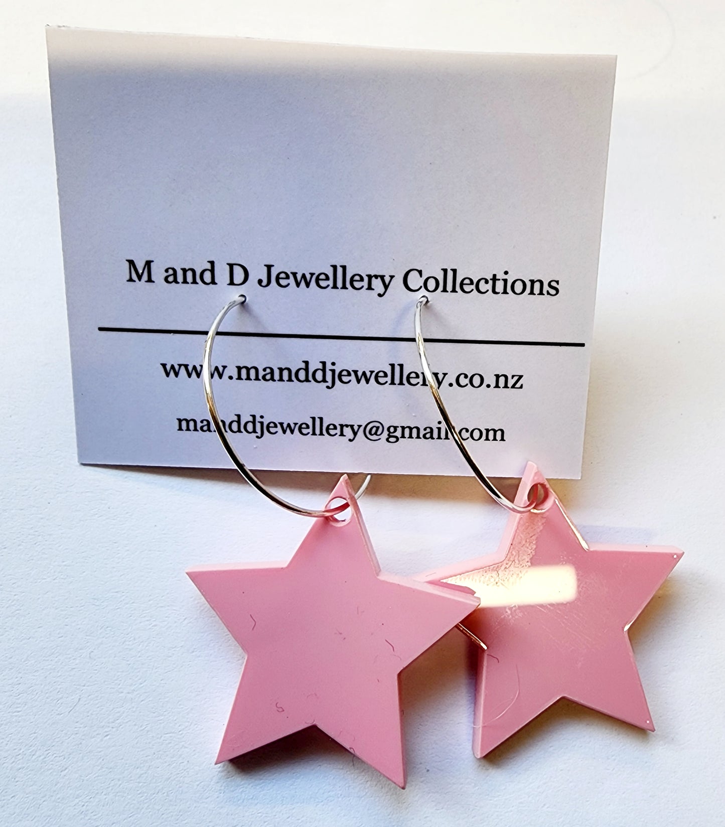 Hooped Little Star Earrings