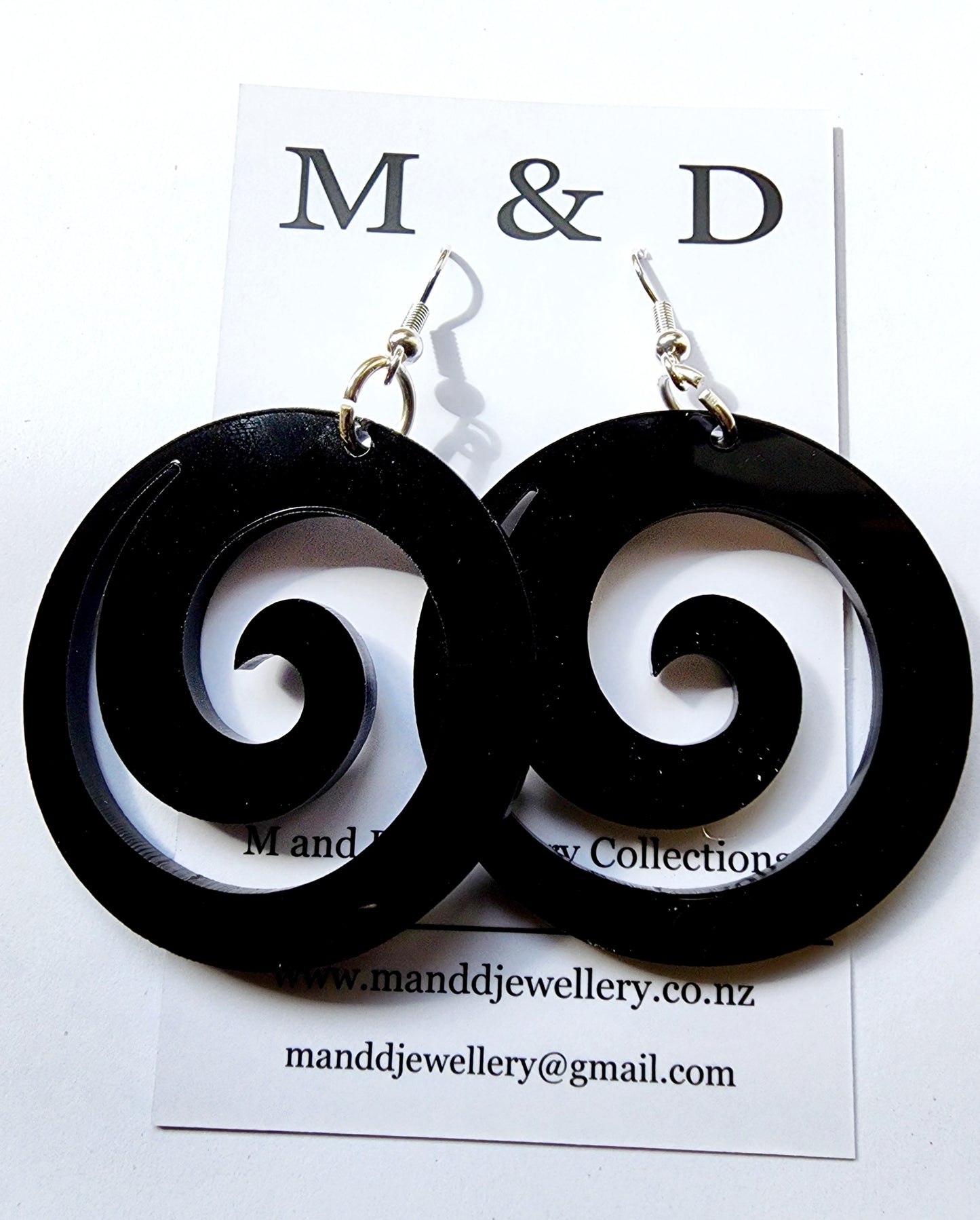 Koru Circle Dangle Earrings