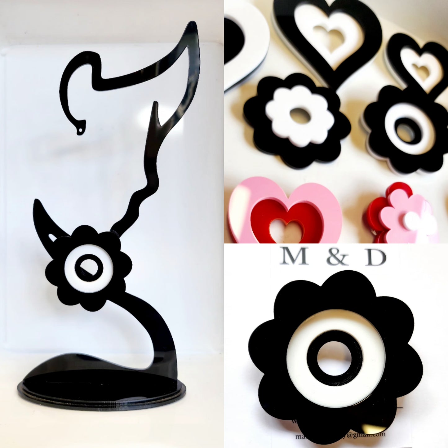 Brooch Layered Heart