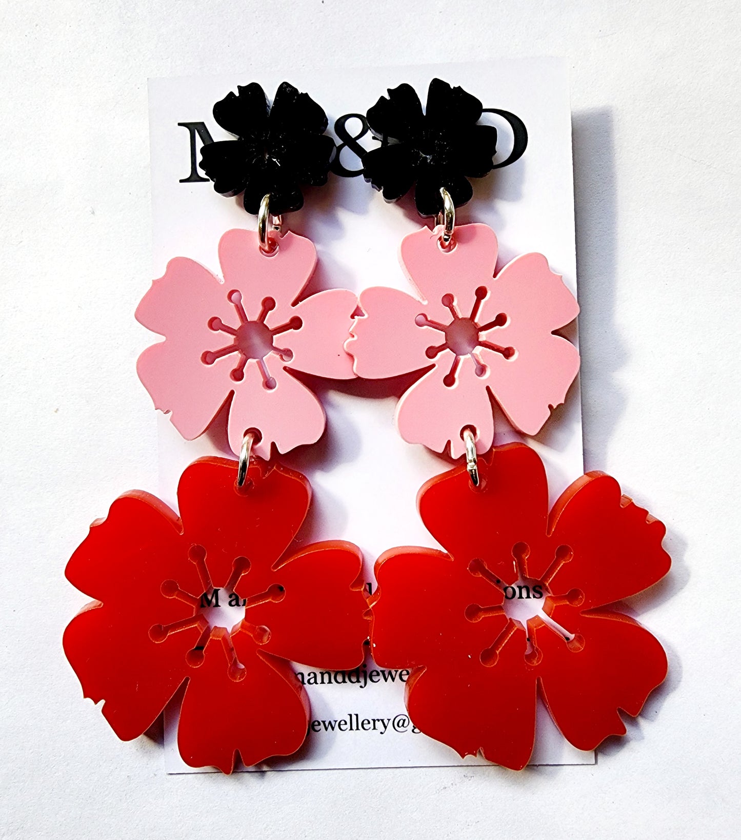 Blossom Trail Long Stud dangles