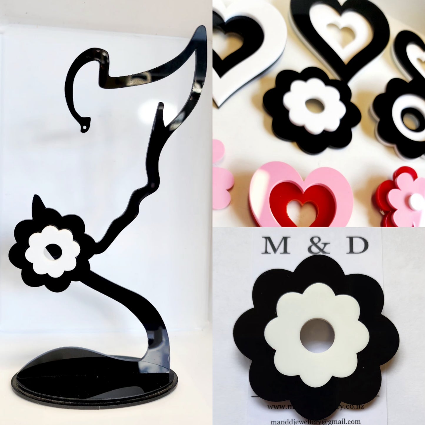 Brooch Layered Heart