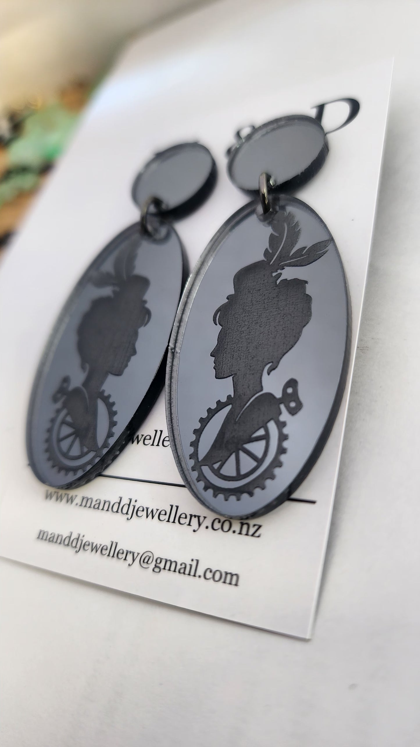 Steampunk Stud Dangles Clementine