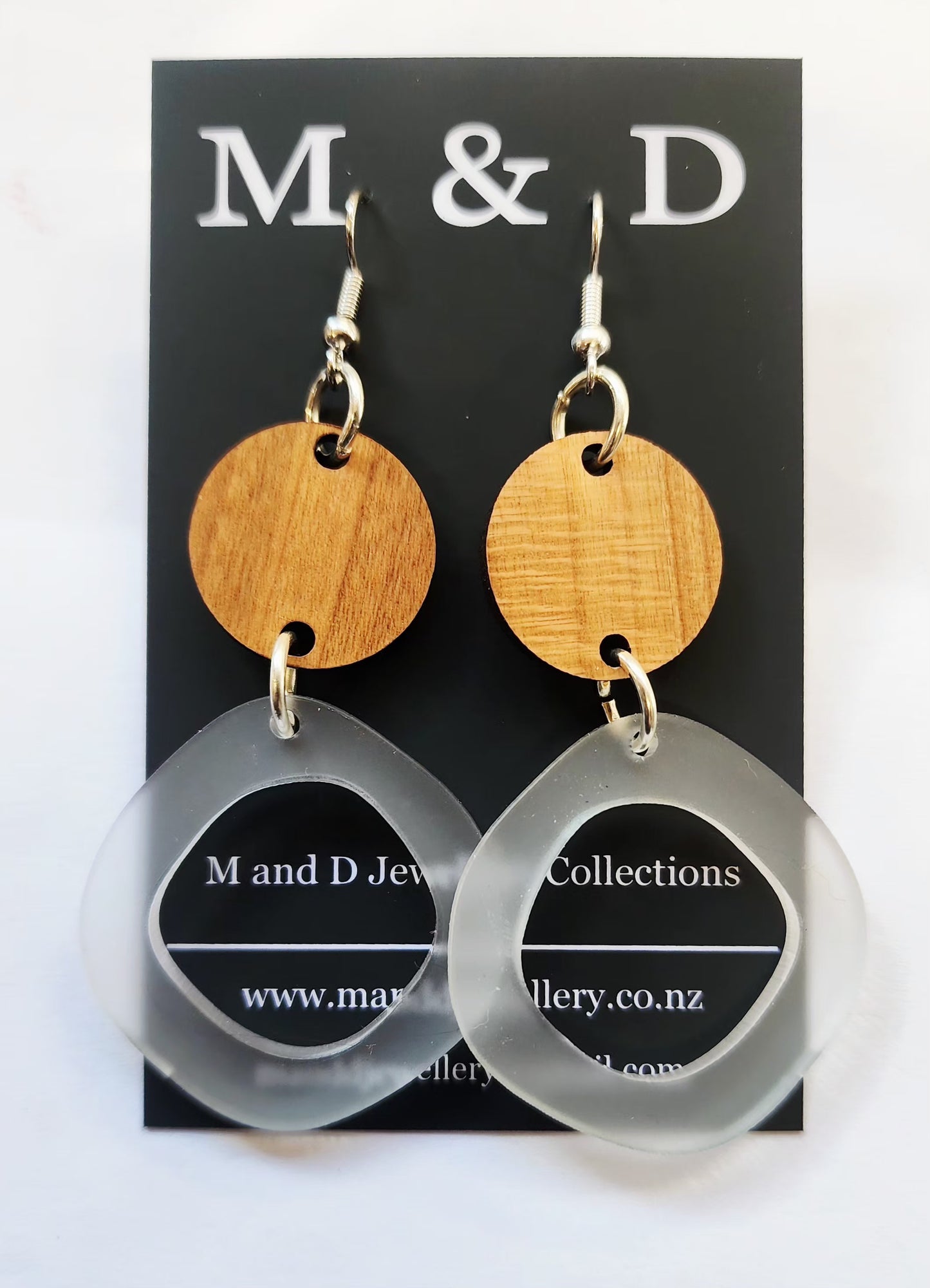 Spot and Wonky Duo Dangle Earrings