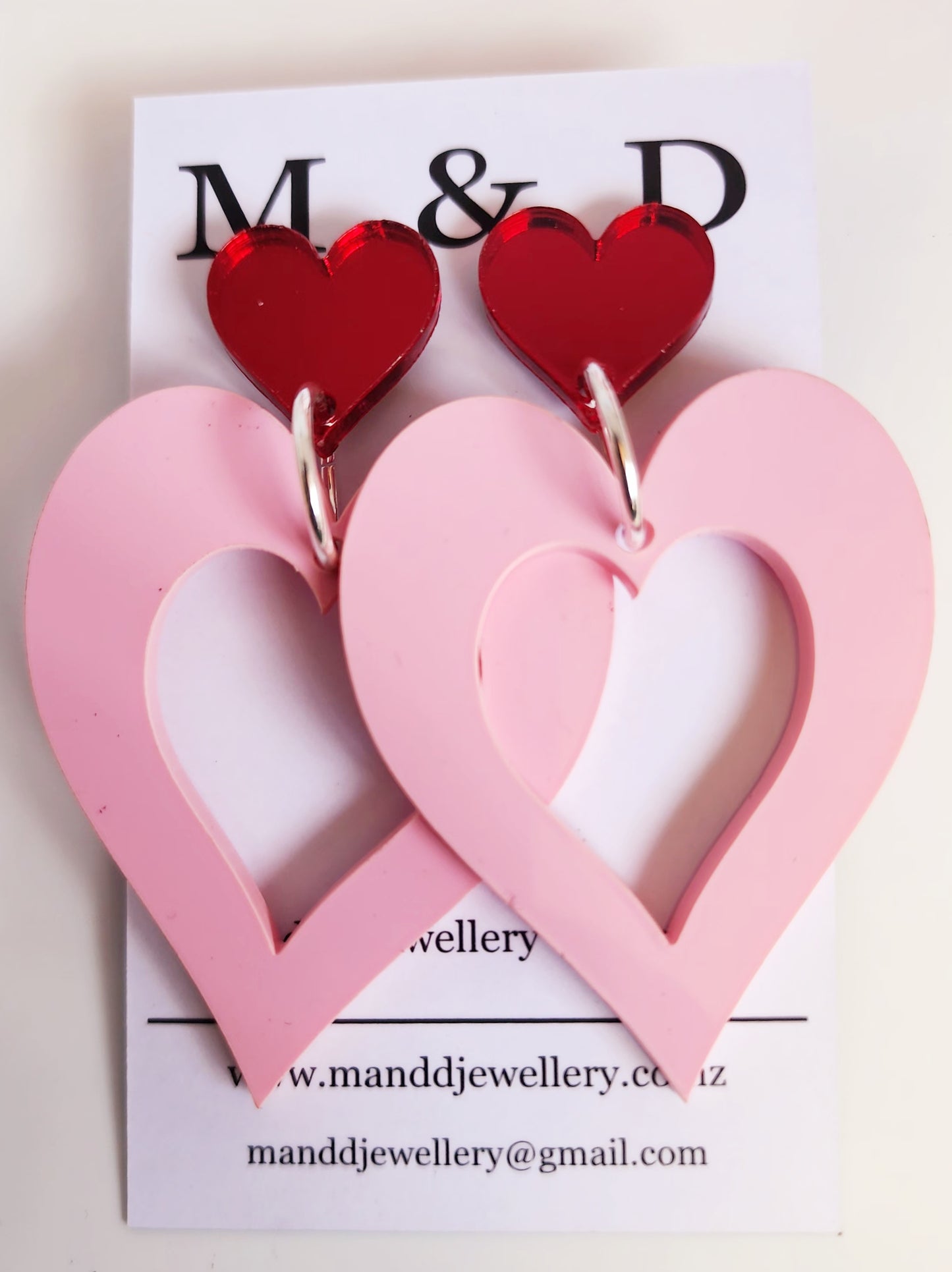 Queen of Hearts Stud Dangles