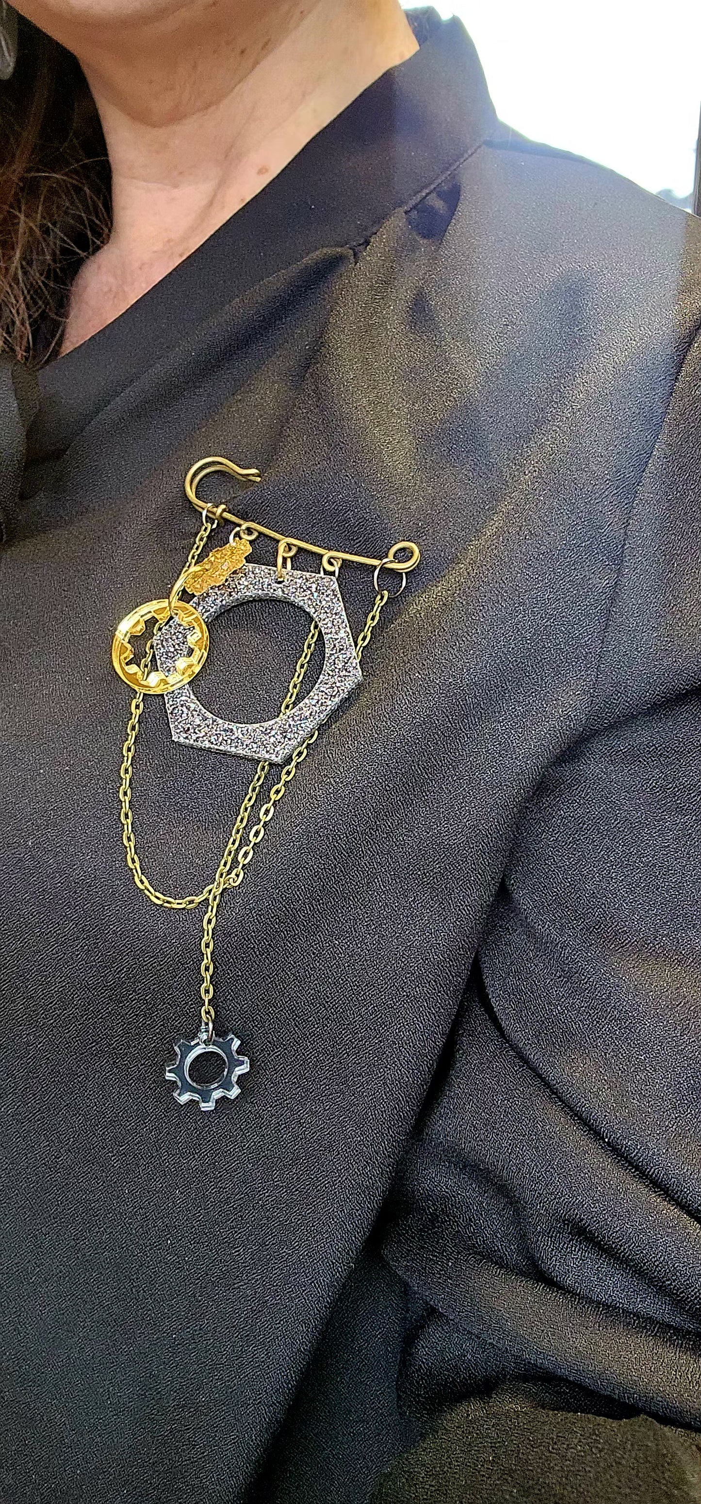 Steampunk Kilt Pin Bolts and Bits