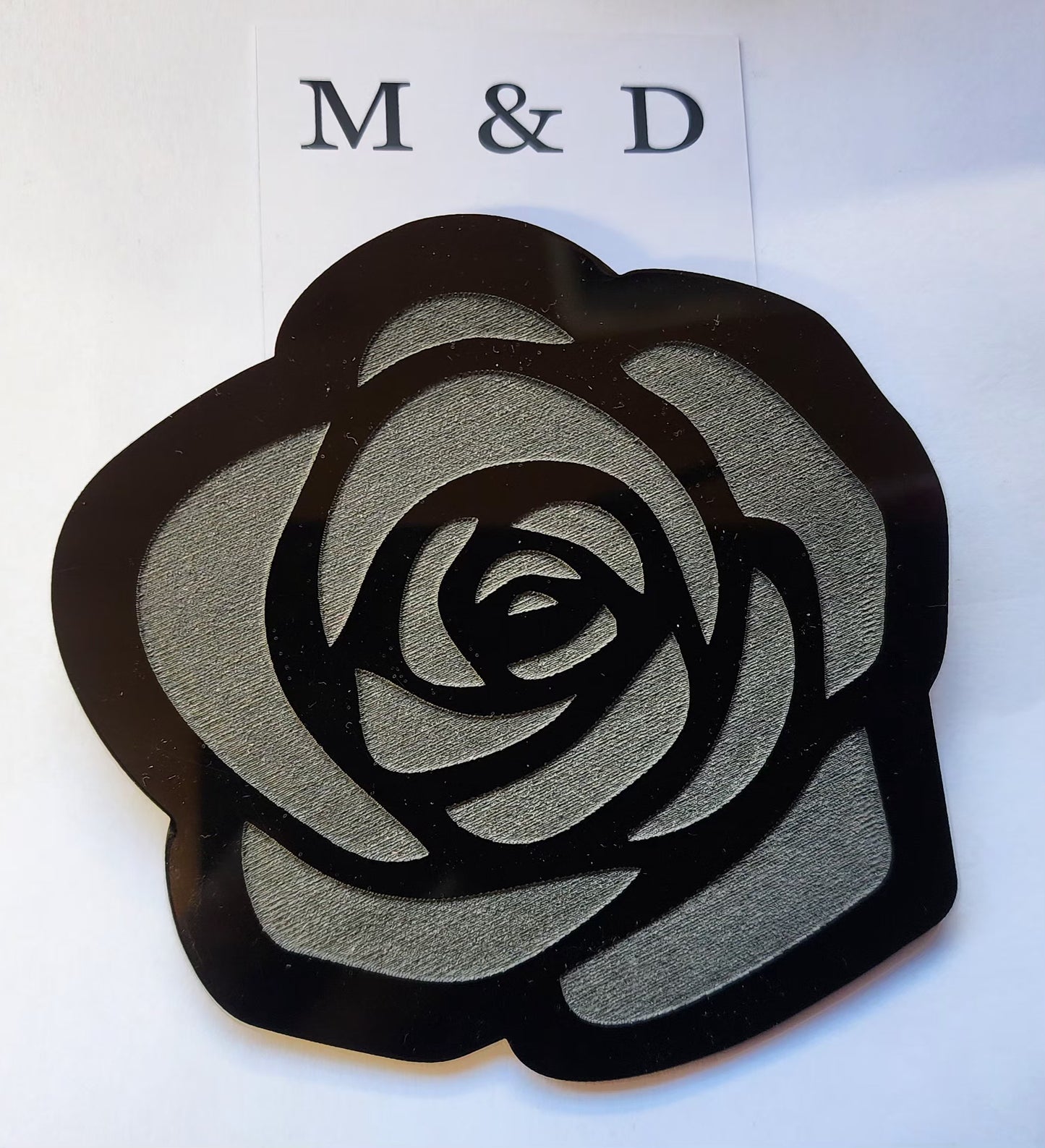 Rose Brooch Engraved