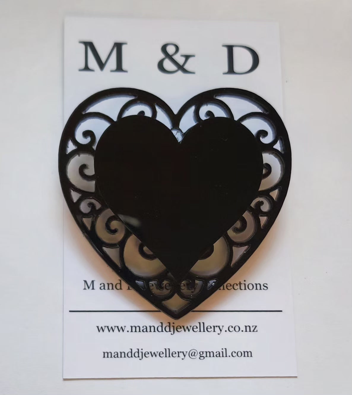 Brooch Filigree Heart