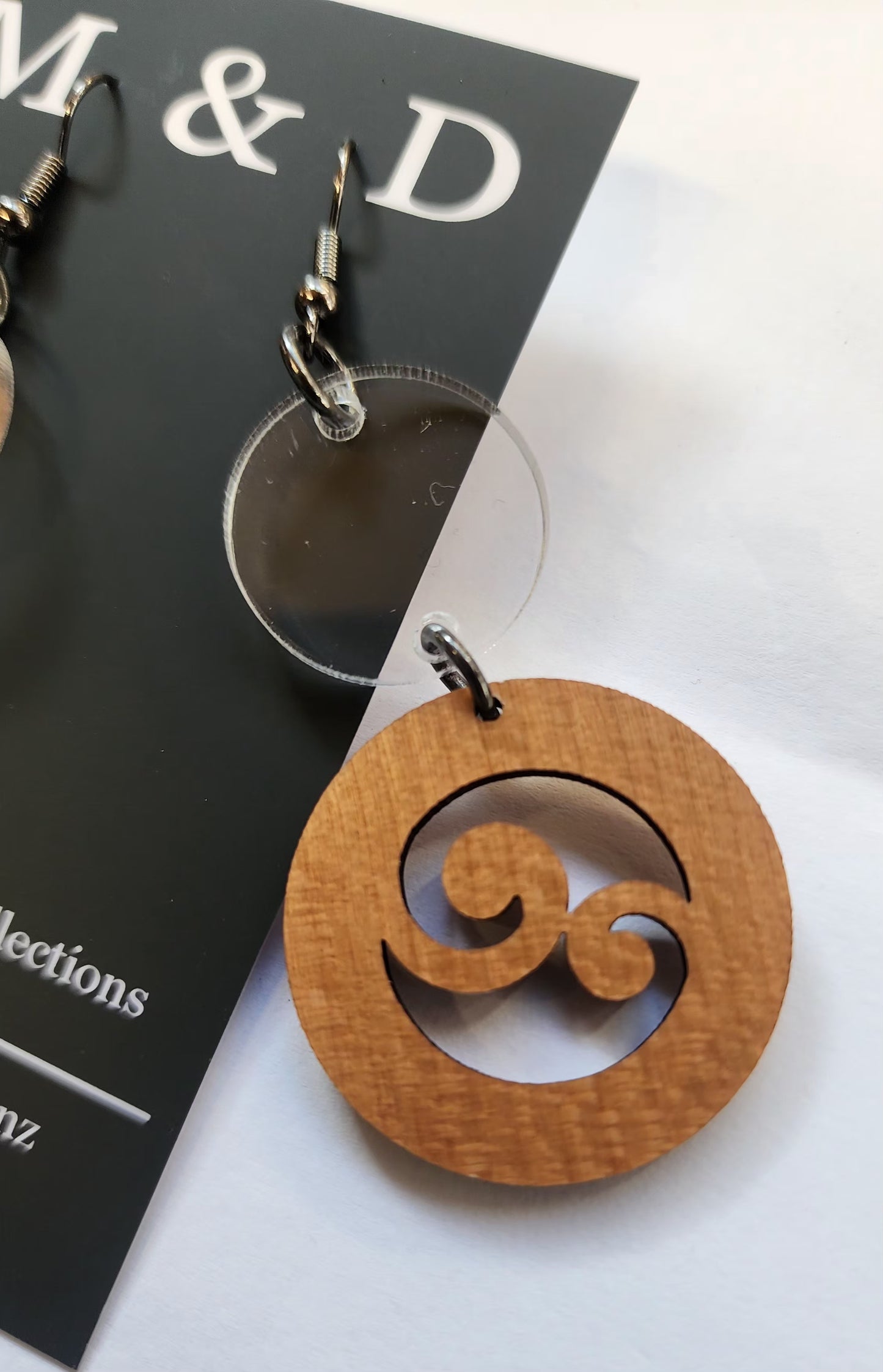 Spot and Frond Duo Dangle Earrings