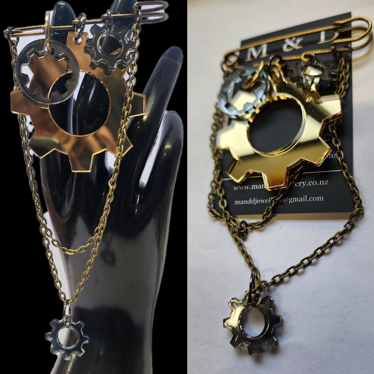 Steampunk Kilt Pin Gears