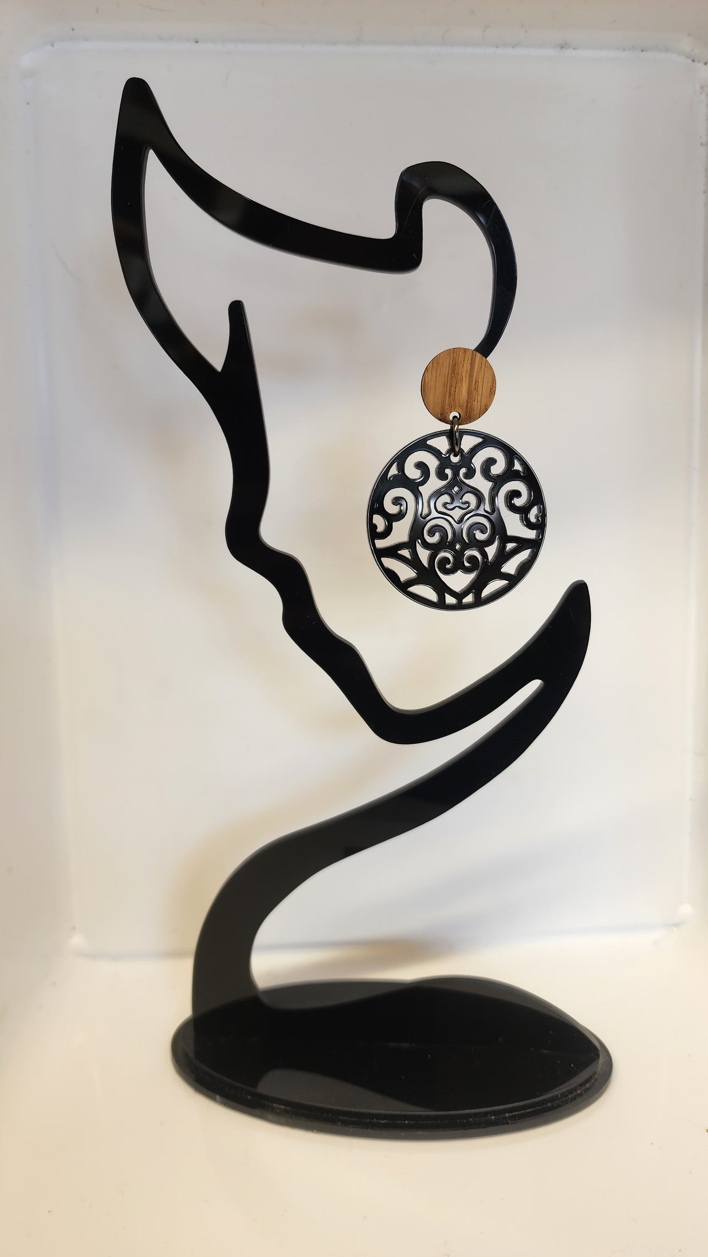 Filigree Disc Stud Dangles