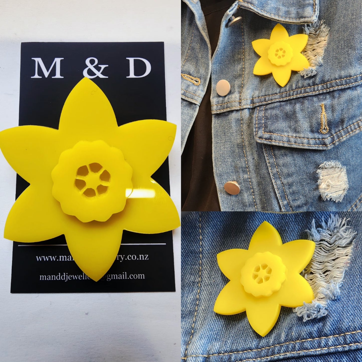 Daffodil Brooch