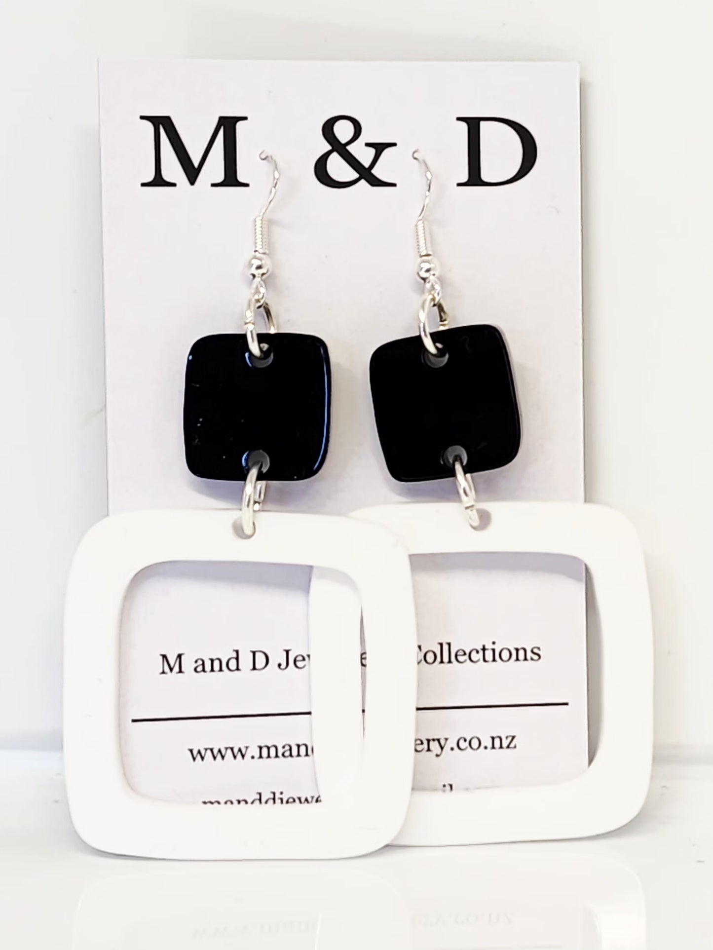 Cube Duo Dangles Earrings