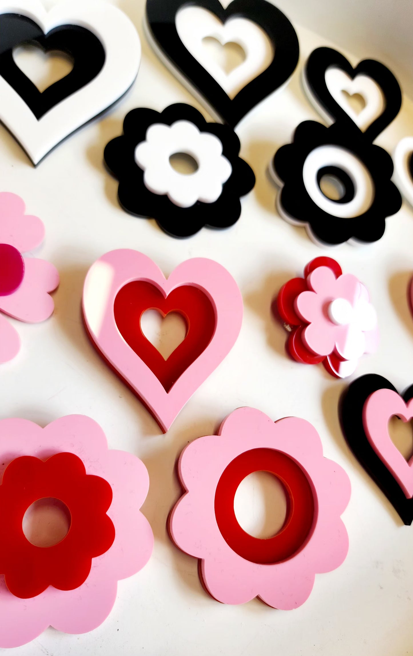 Brooch Layered Flower Power