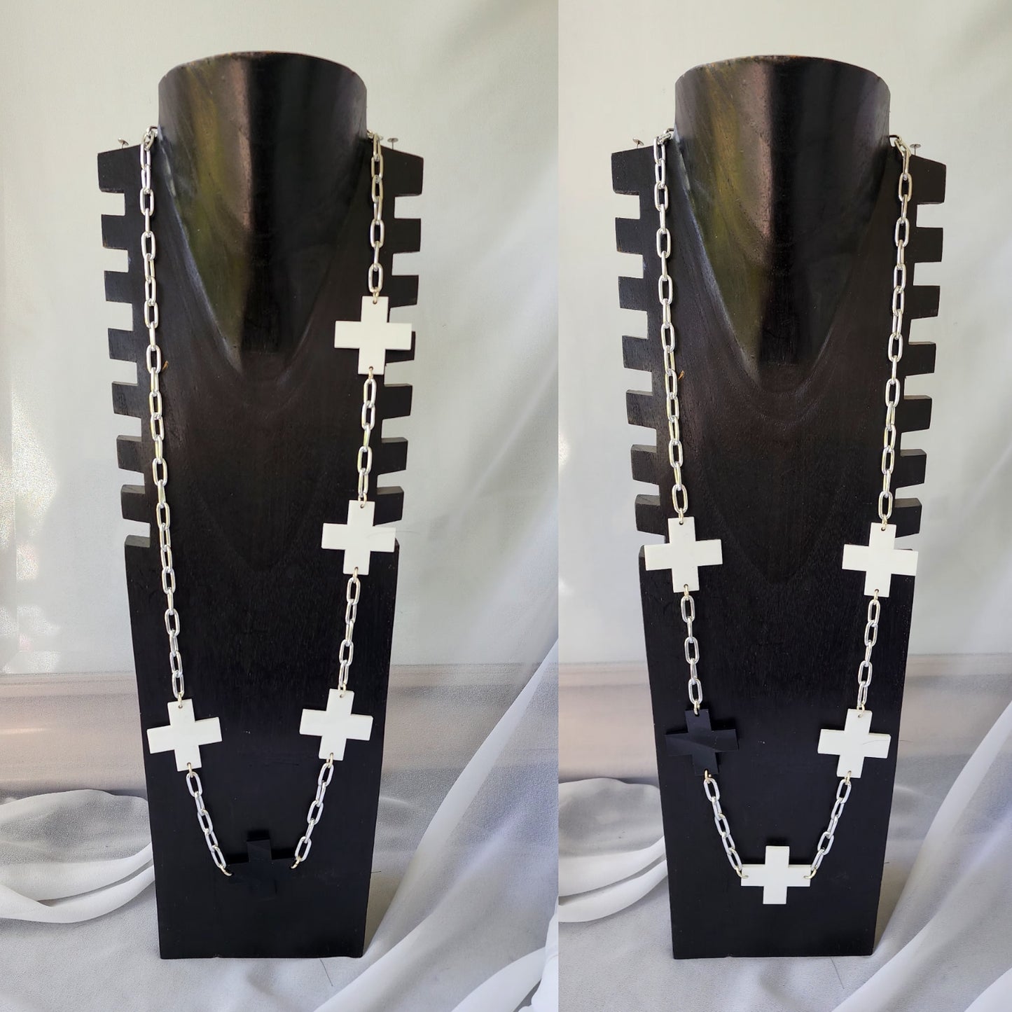 Chained Swiss Cross Necklace