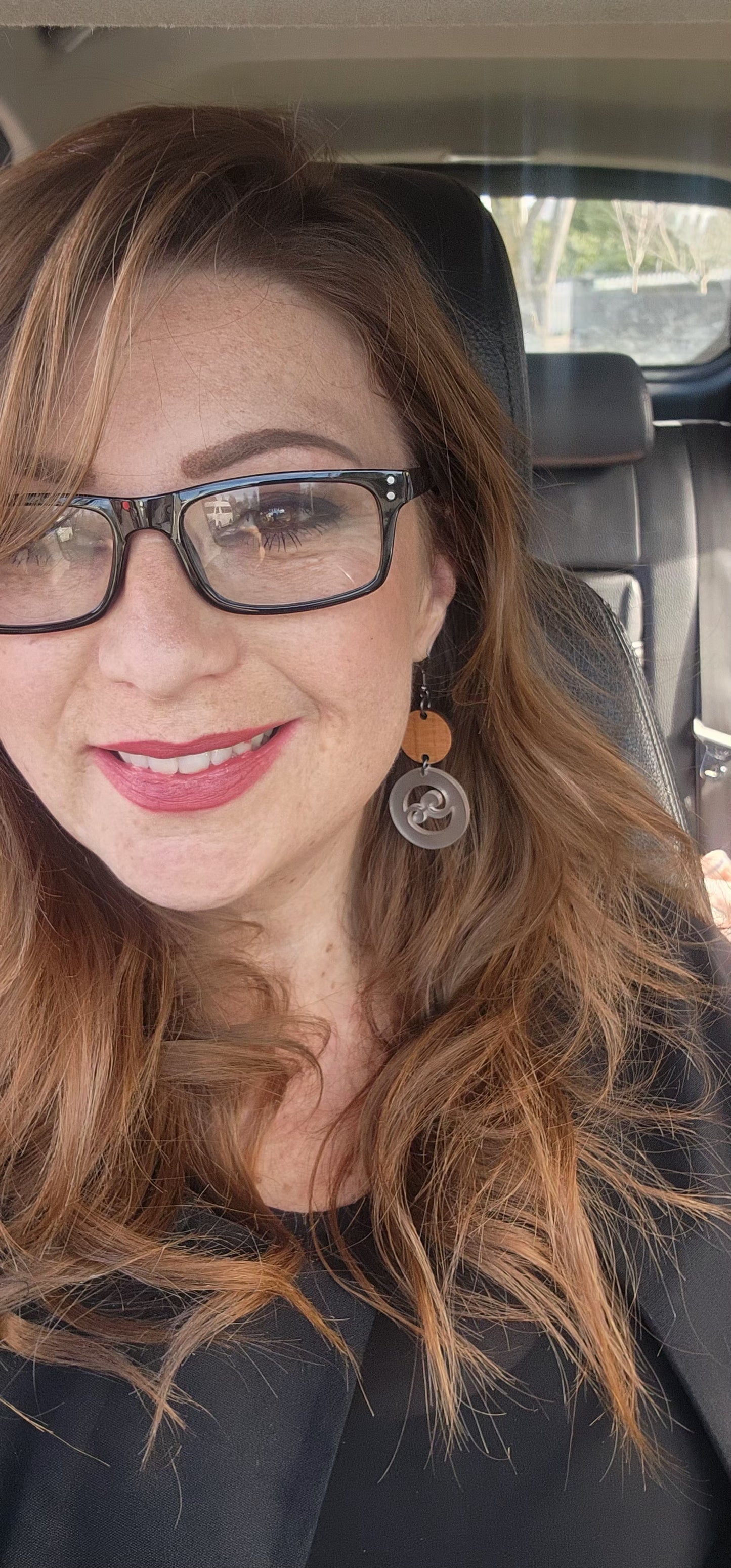 Spot and Frond Duo Dangle Earrings