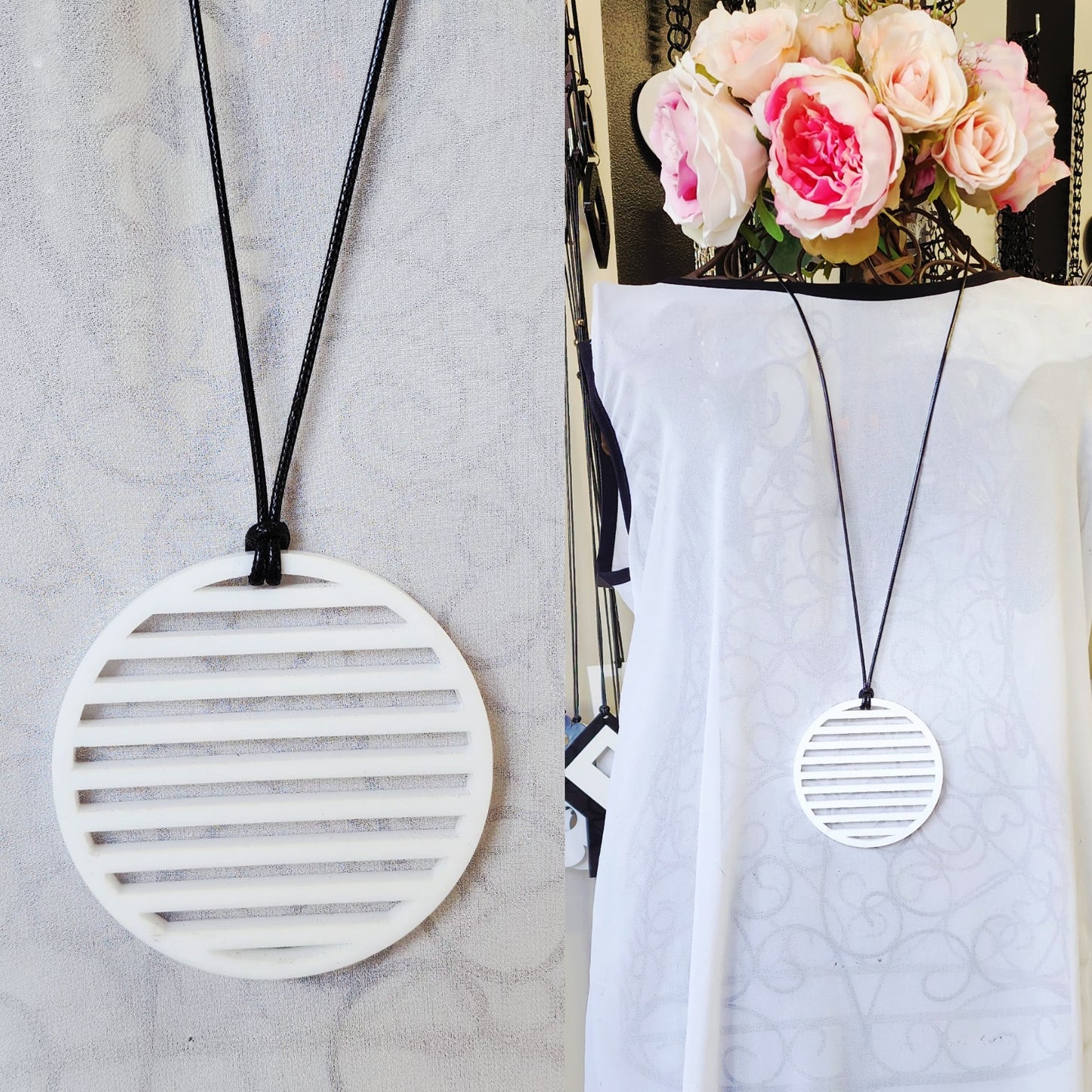 Deco Disc Statement Necklace