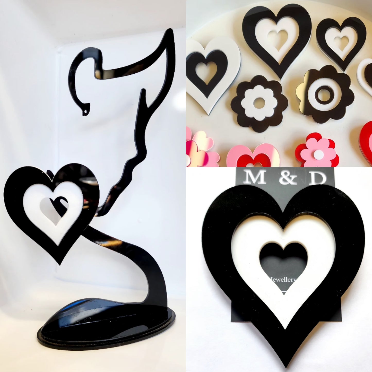 Brooch Layered Heart