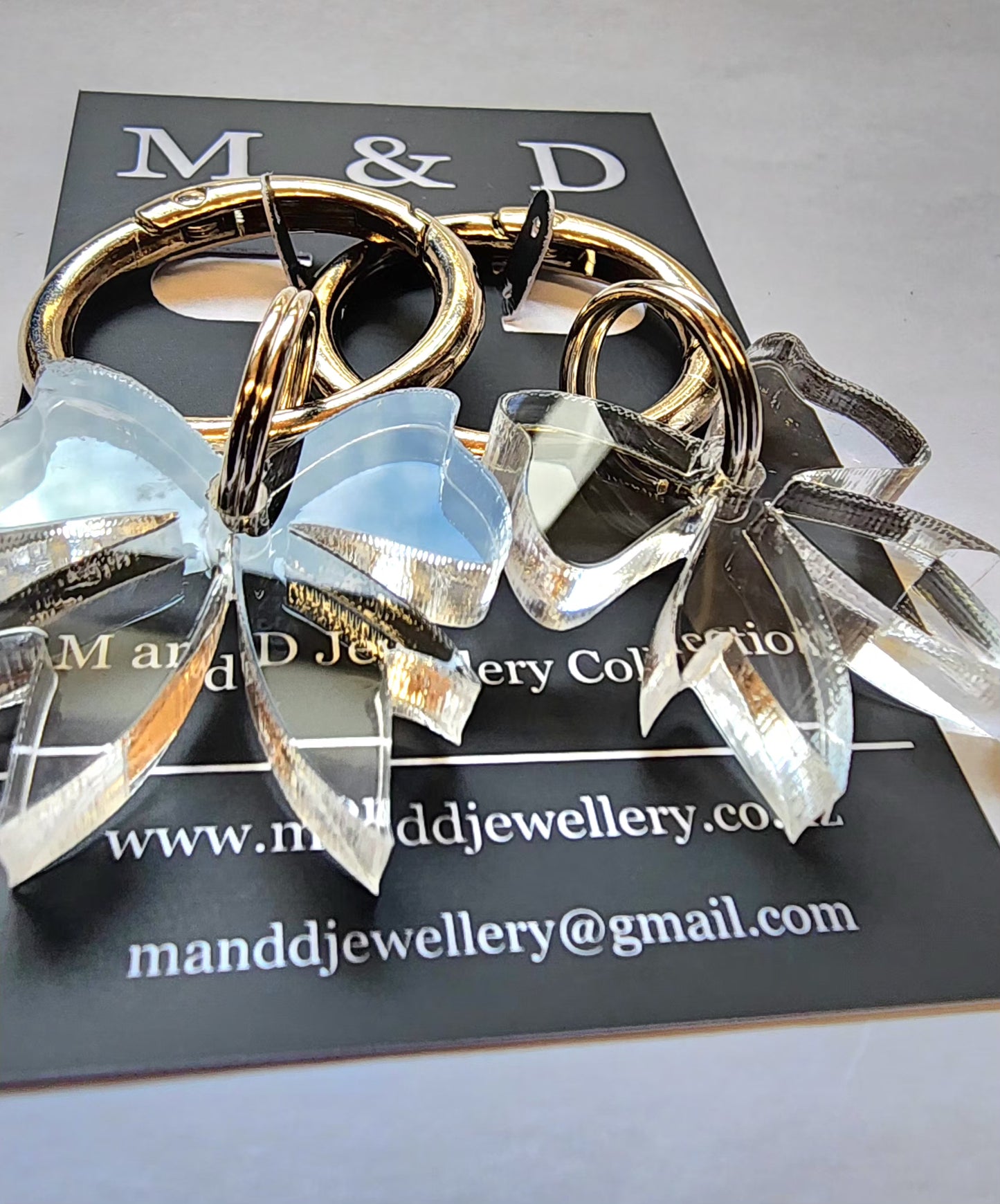 Bow Boot bling, Key ring