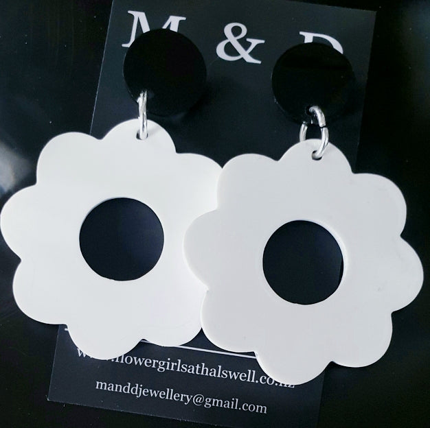 Flower Power Earrings Stud Dangles