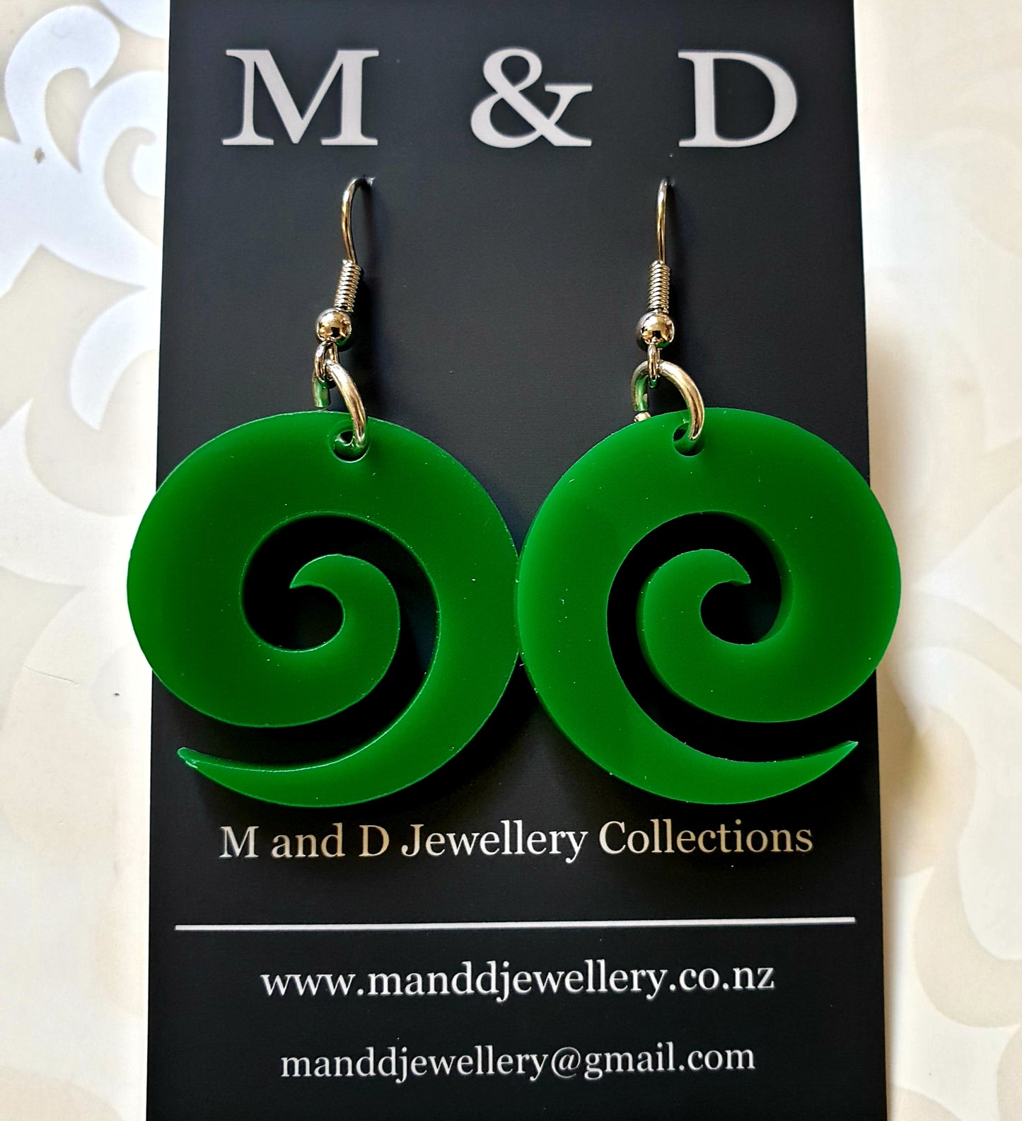 Koru Earrings Little Dangles 3cm