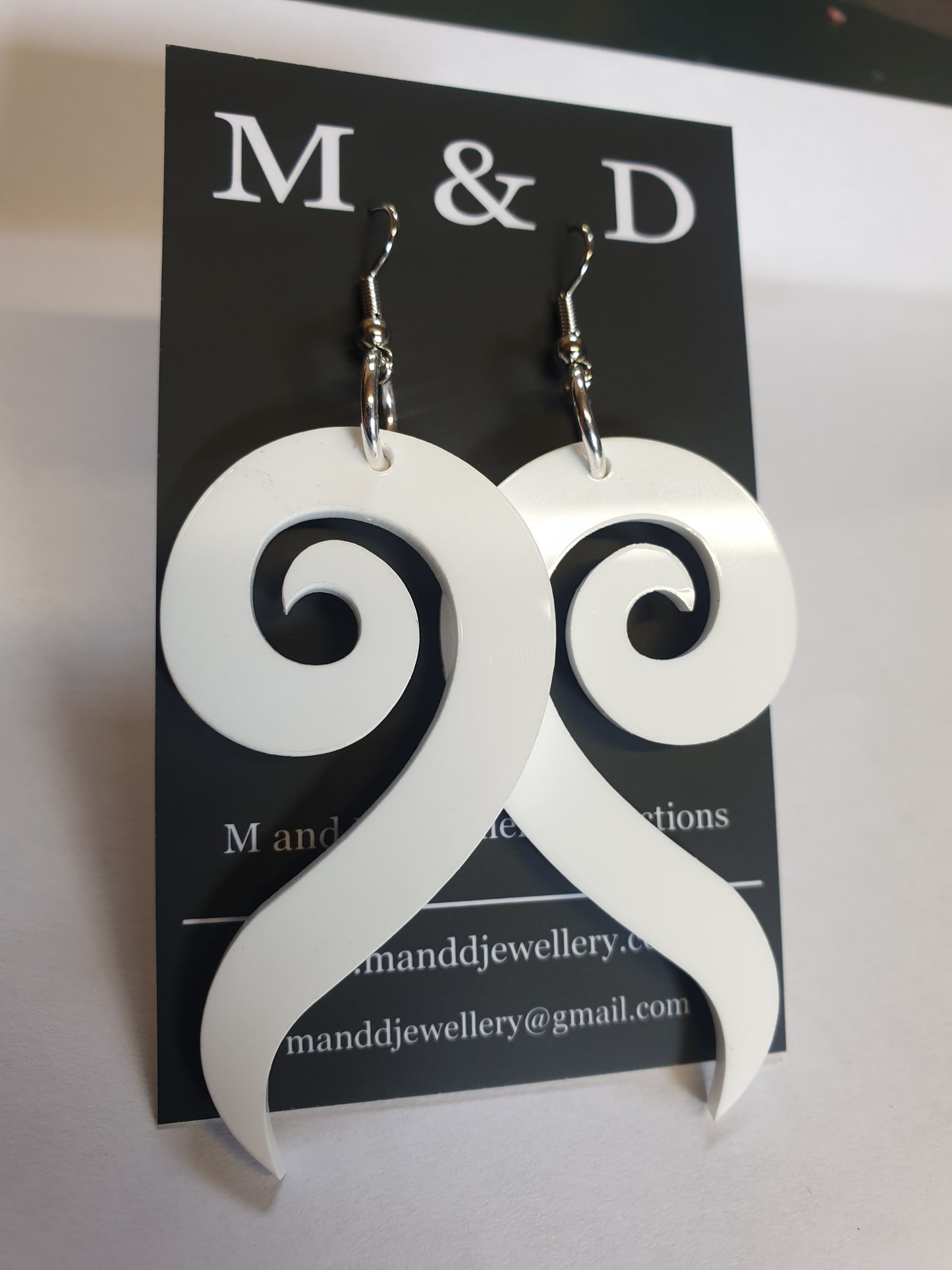 Long Spiral Earrings Dangles
