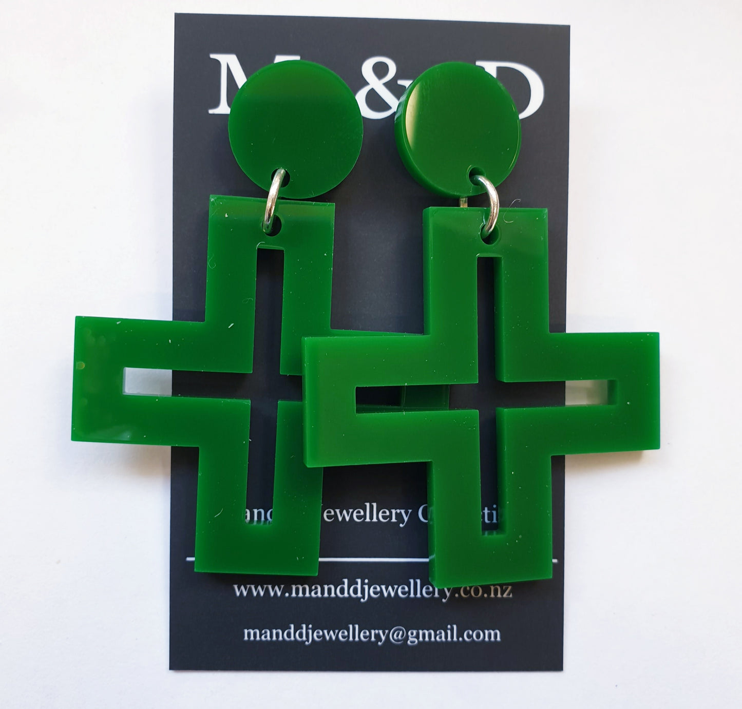 Hollow Cross Stud Dangle Earrings