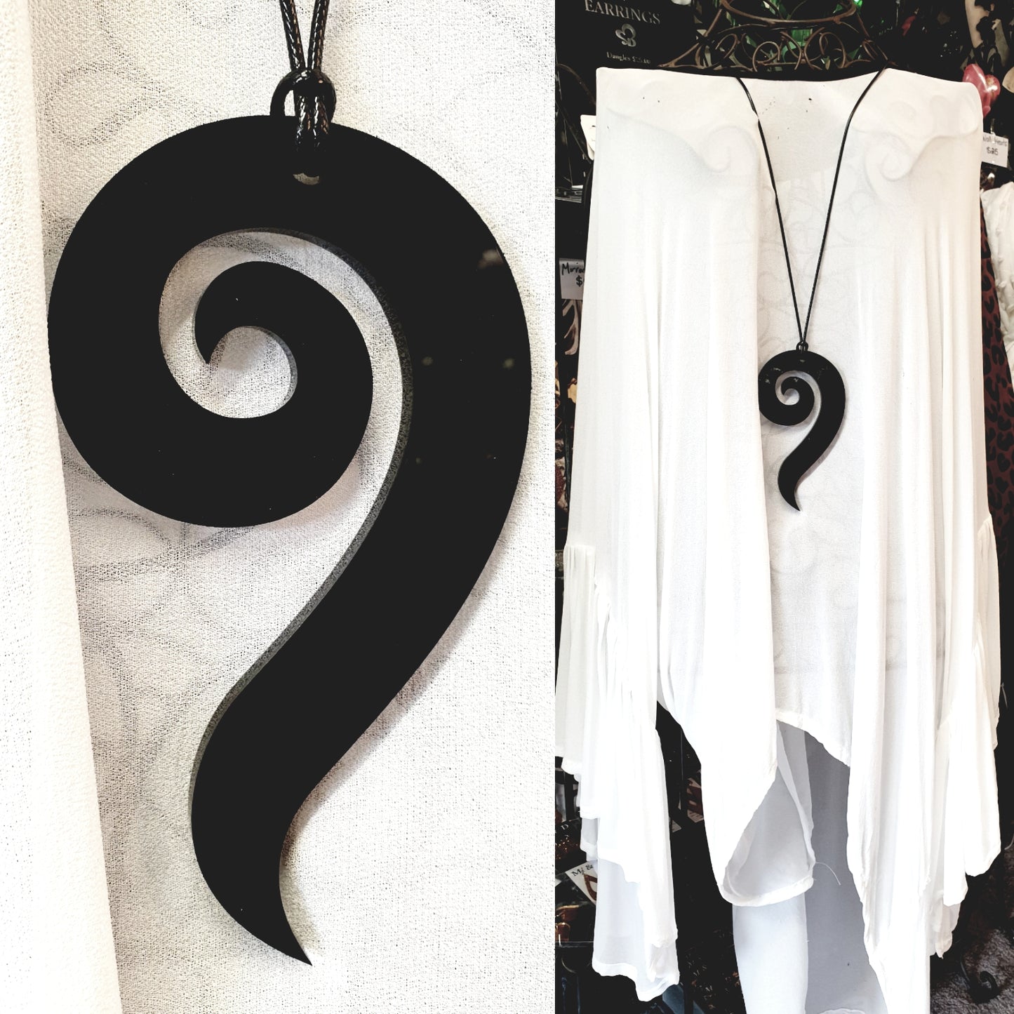 Long Spiral Necklace 6mm