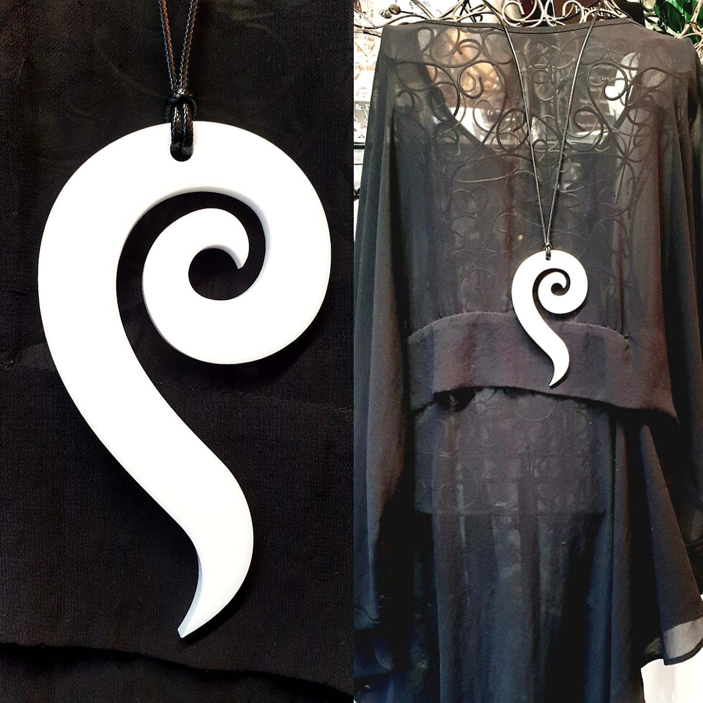 Long Spiral Necklace 6mm
