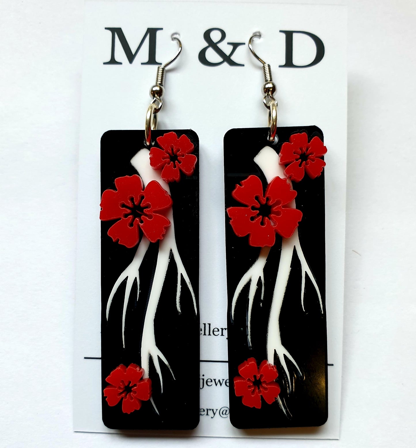 Blossom 3d Tile Dangles Earrings