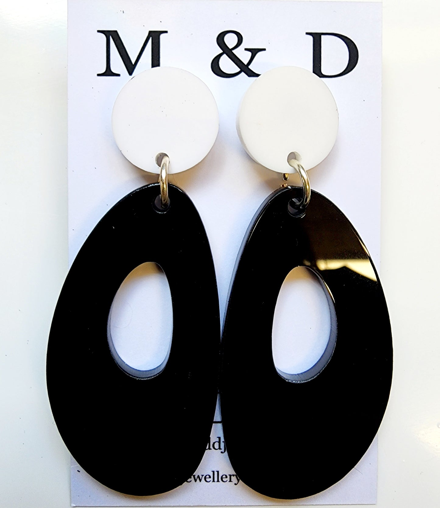 Jelly Ovals Stud Dangles Earrings