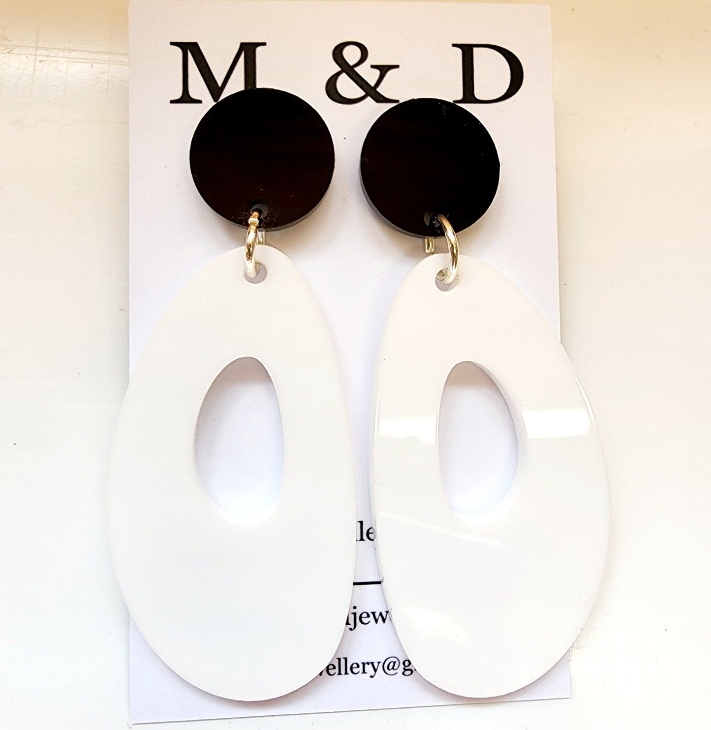Jelly Ovals Stud Dangles Earrings