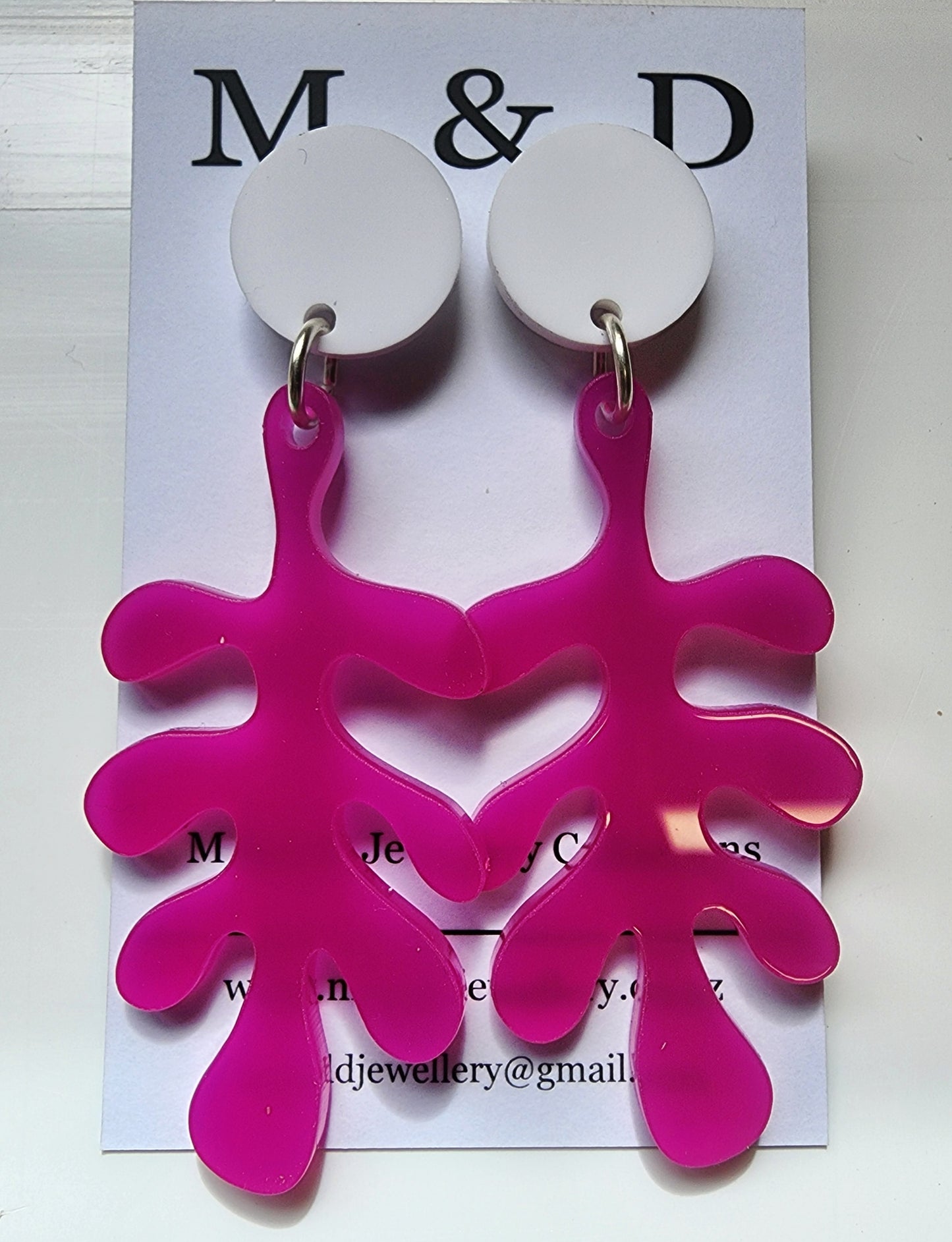 Jelly Fern Stud Dangles