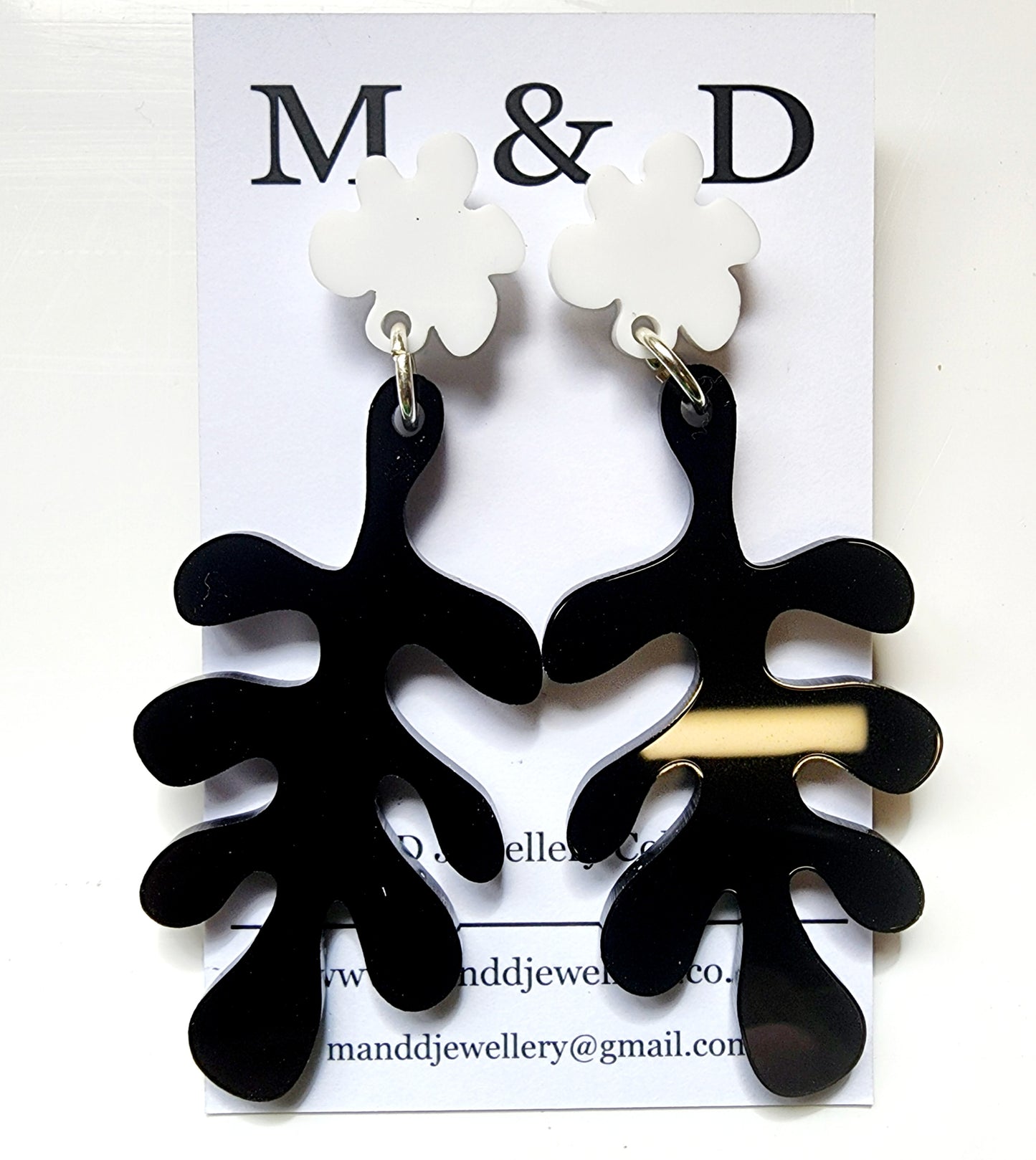 Jelly Fern Stud Dangles