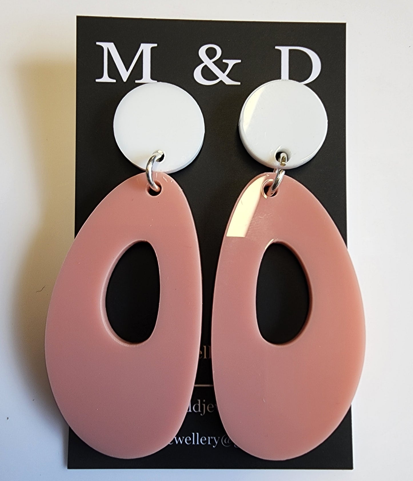 Jelly Ovals Stud Dangles Earrings