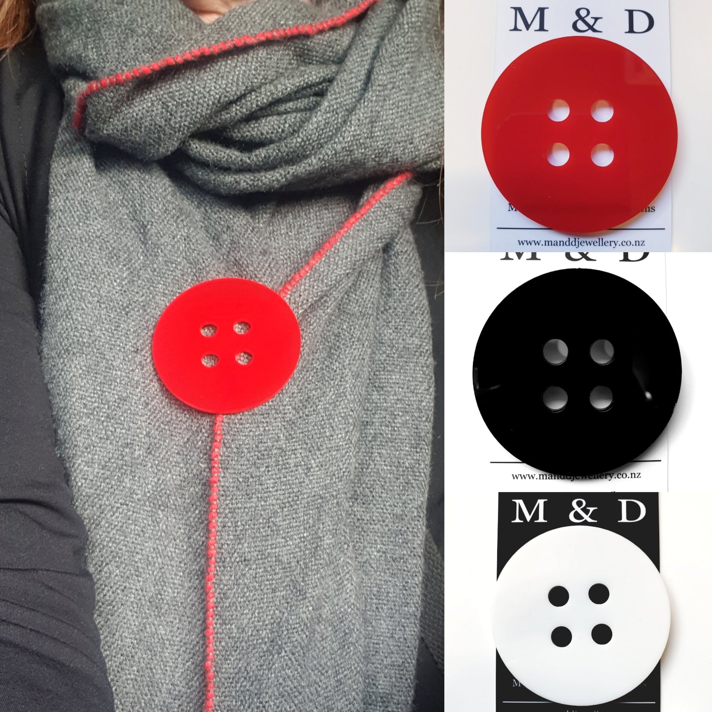 Button Brooch