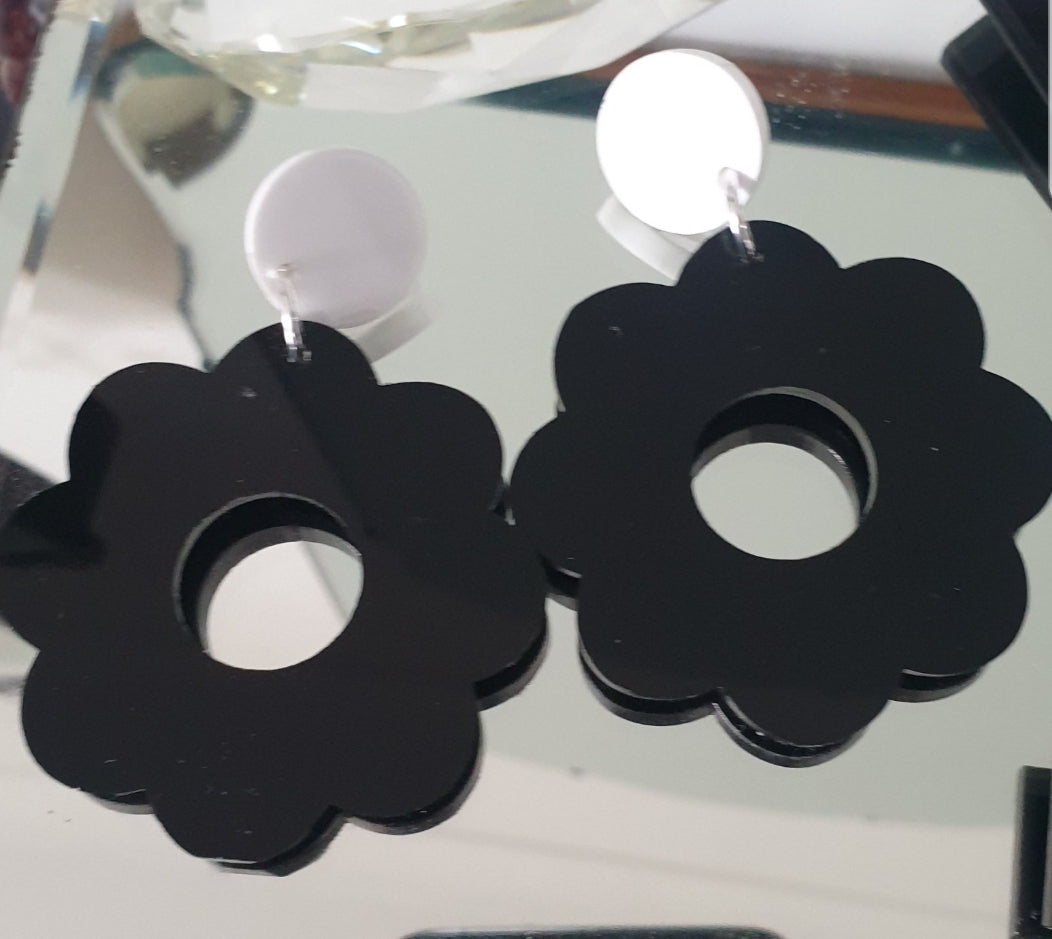 Flower Power Earrings Stud Dangles