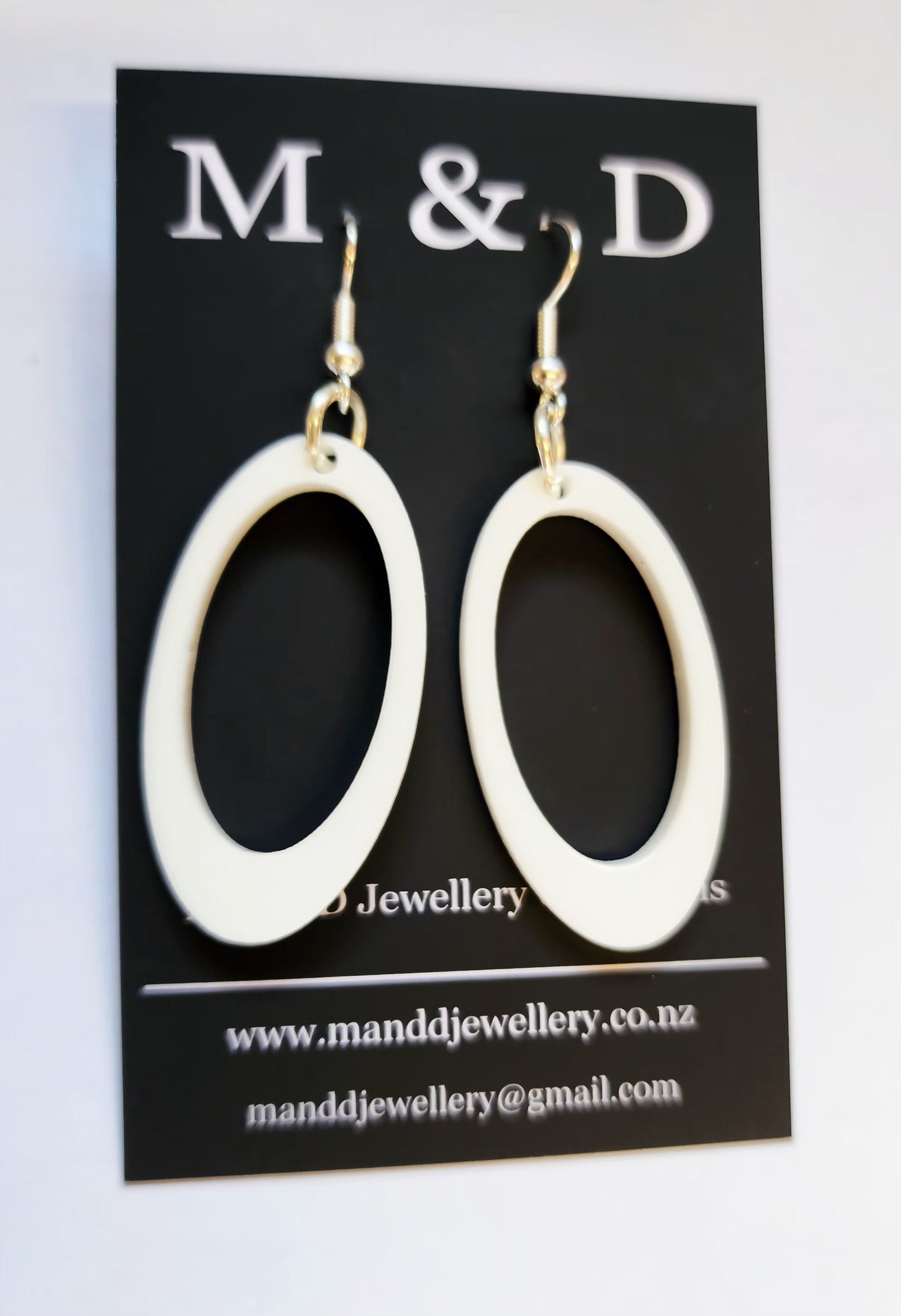 Oval Skinny Little Dangle Earrings