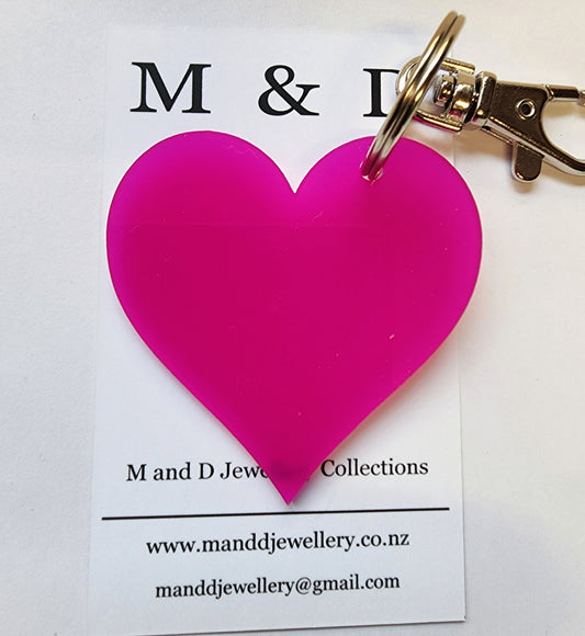 Heart Key Rings / Bag Tags