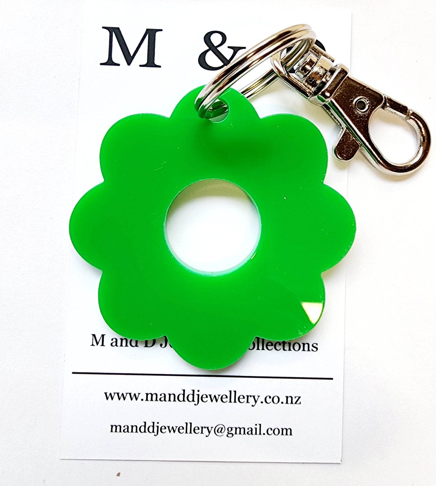 Flower Power Key Rings / Bag Tags