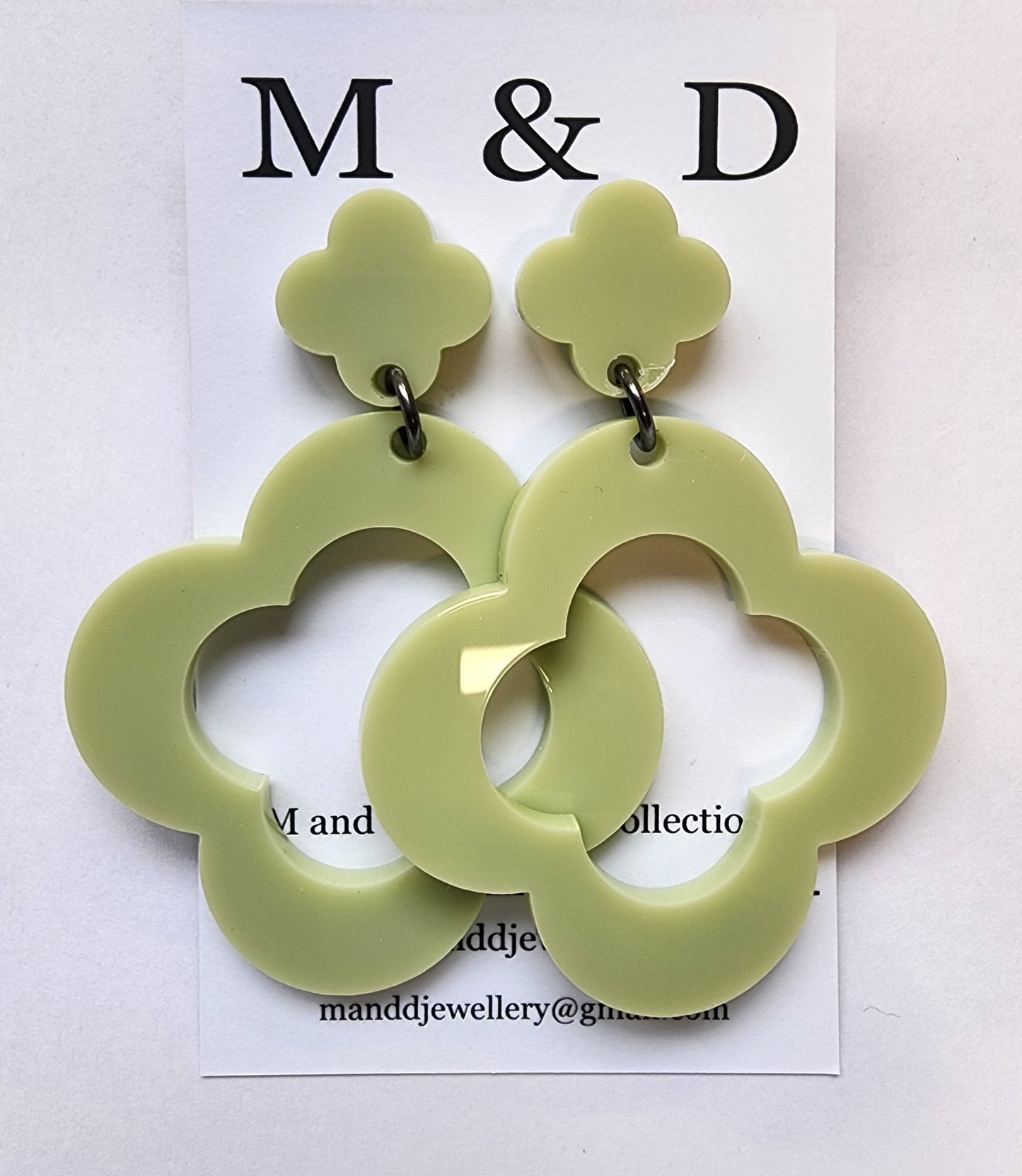 Clover Stud Dangles Earrings