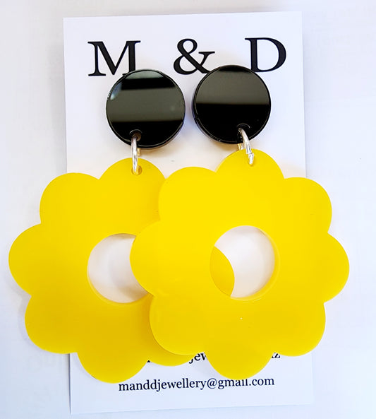 Flower Power Earrings Stud Dangles