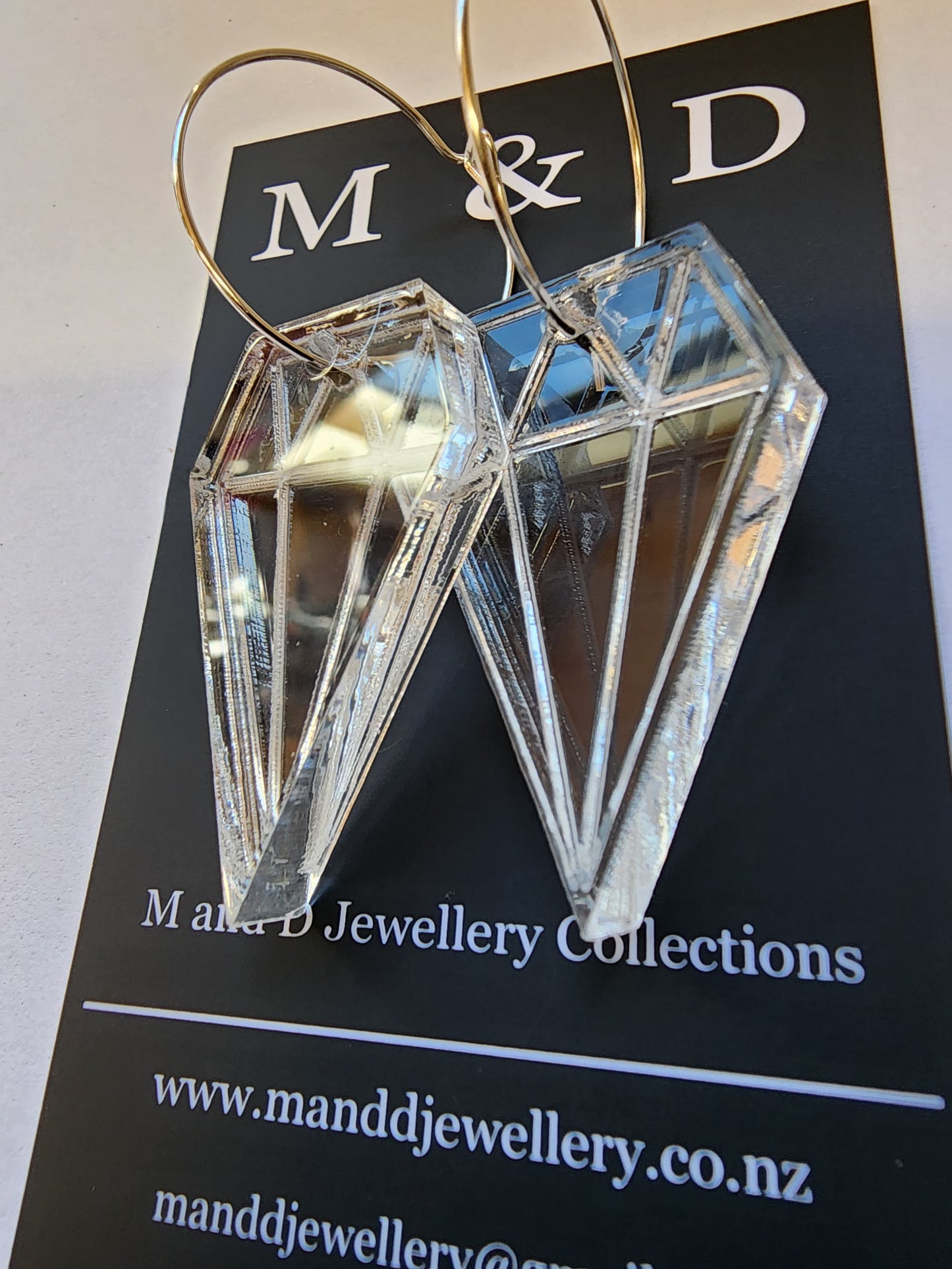 Hooped Diamond Earrings 6mm