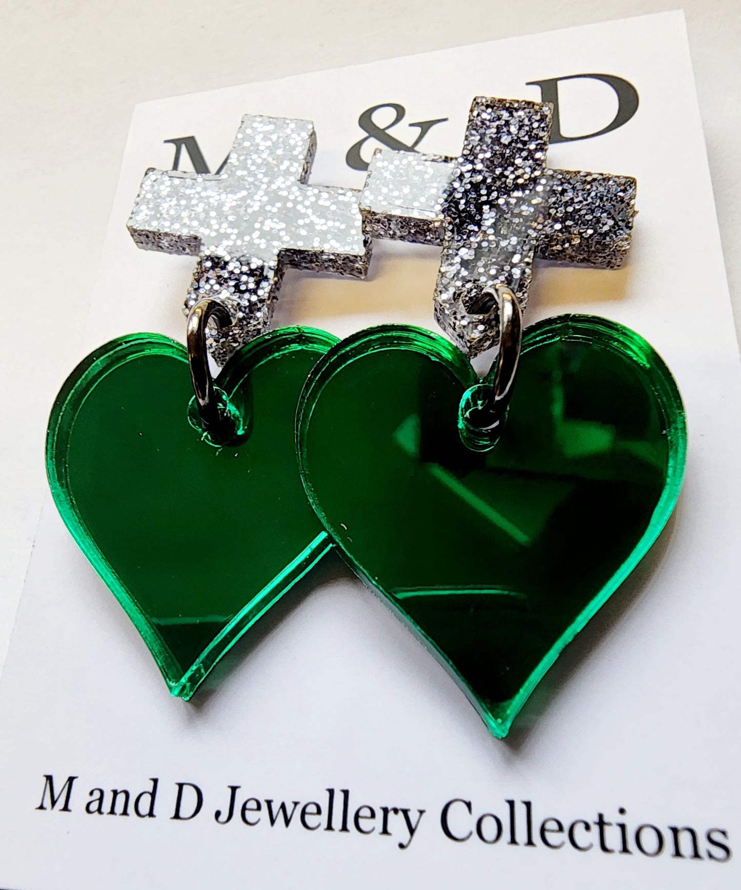 Royal Heart Little Dangle Earrings