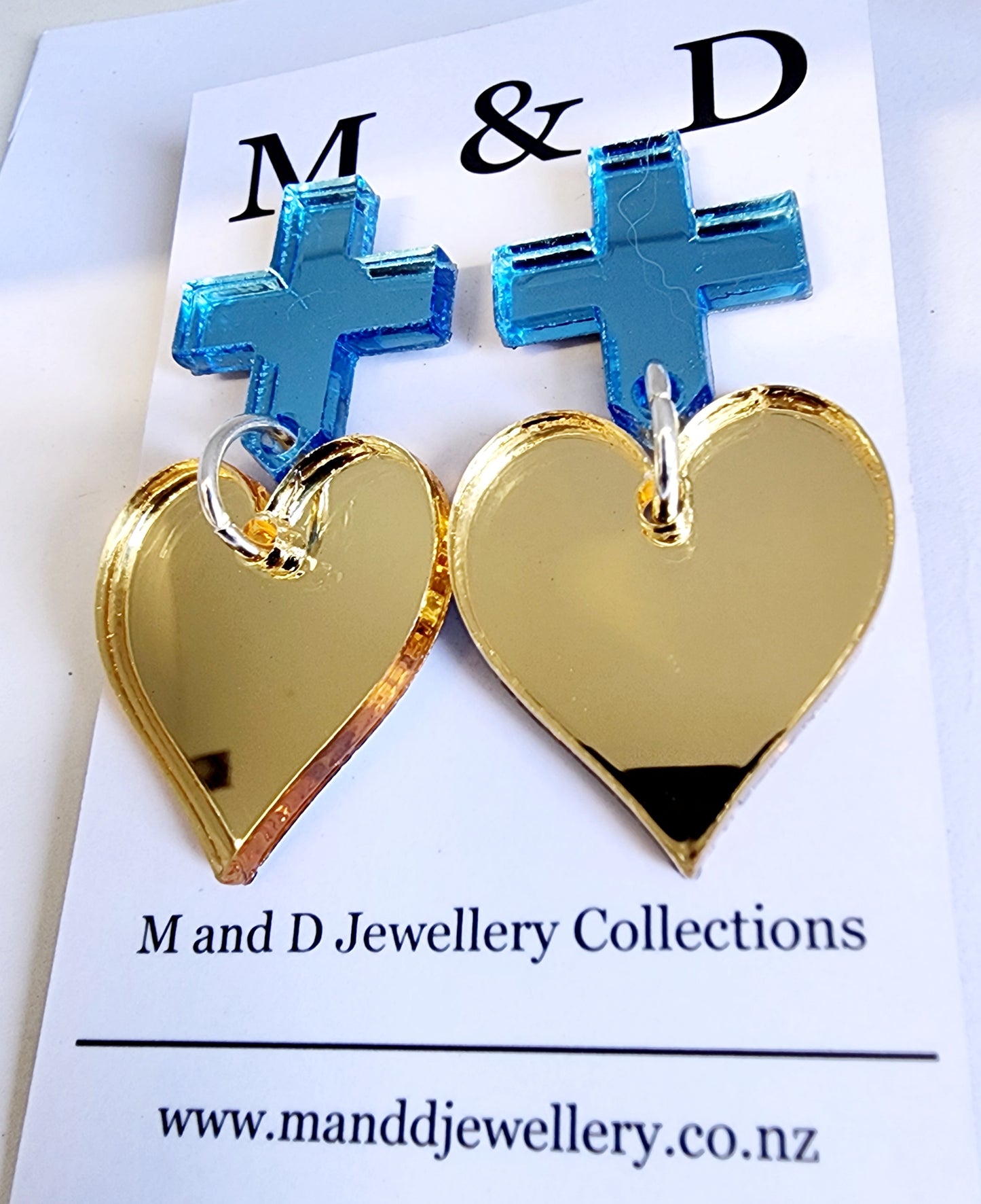 Royal Heart Little Dangle Earrings