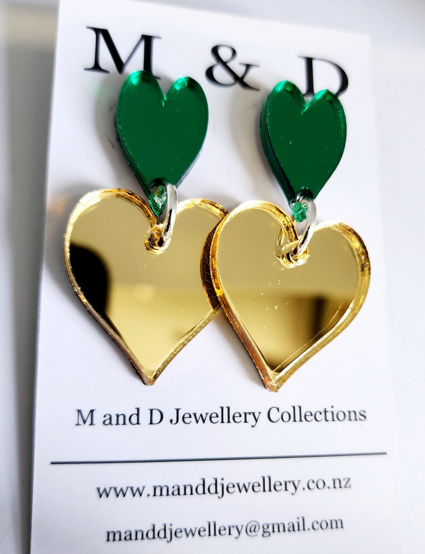 Royal Heart Little Dangle Earrings