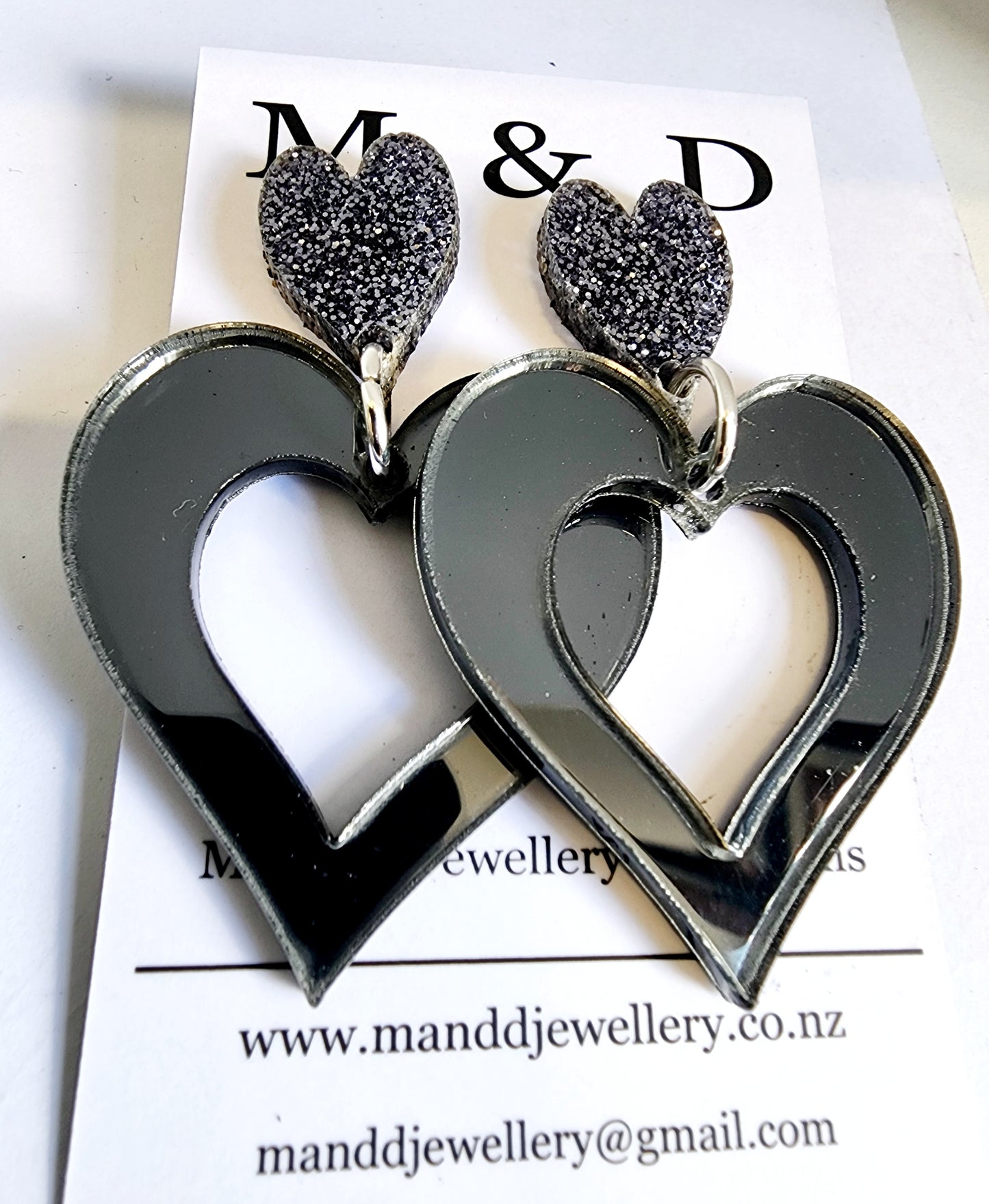 Queen of Hearts Stud Dangles