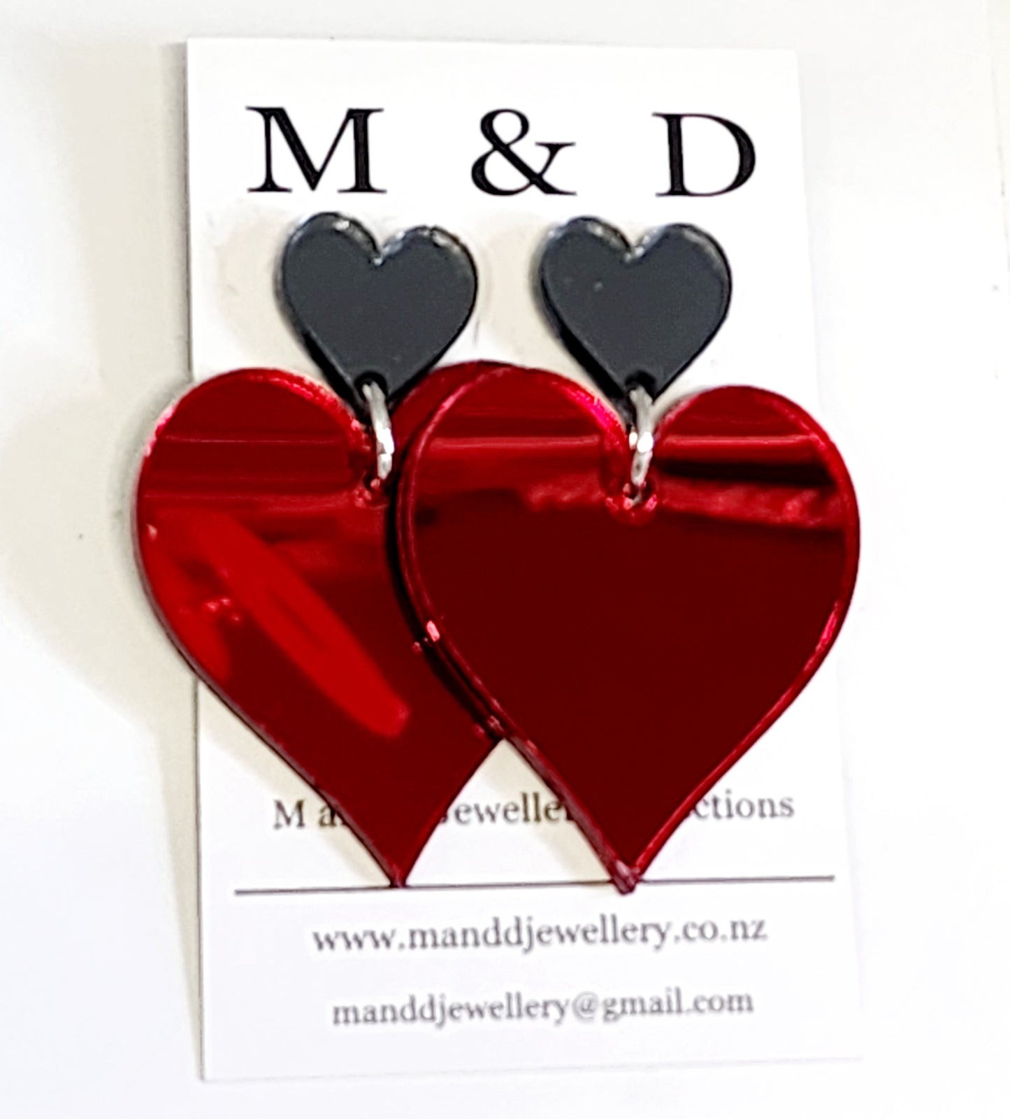 Queen of Hearts Stud Dangles