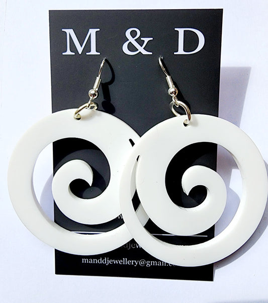 Koru Circle Dangle Earrings